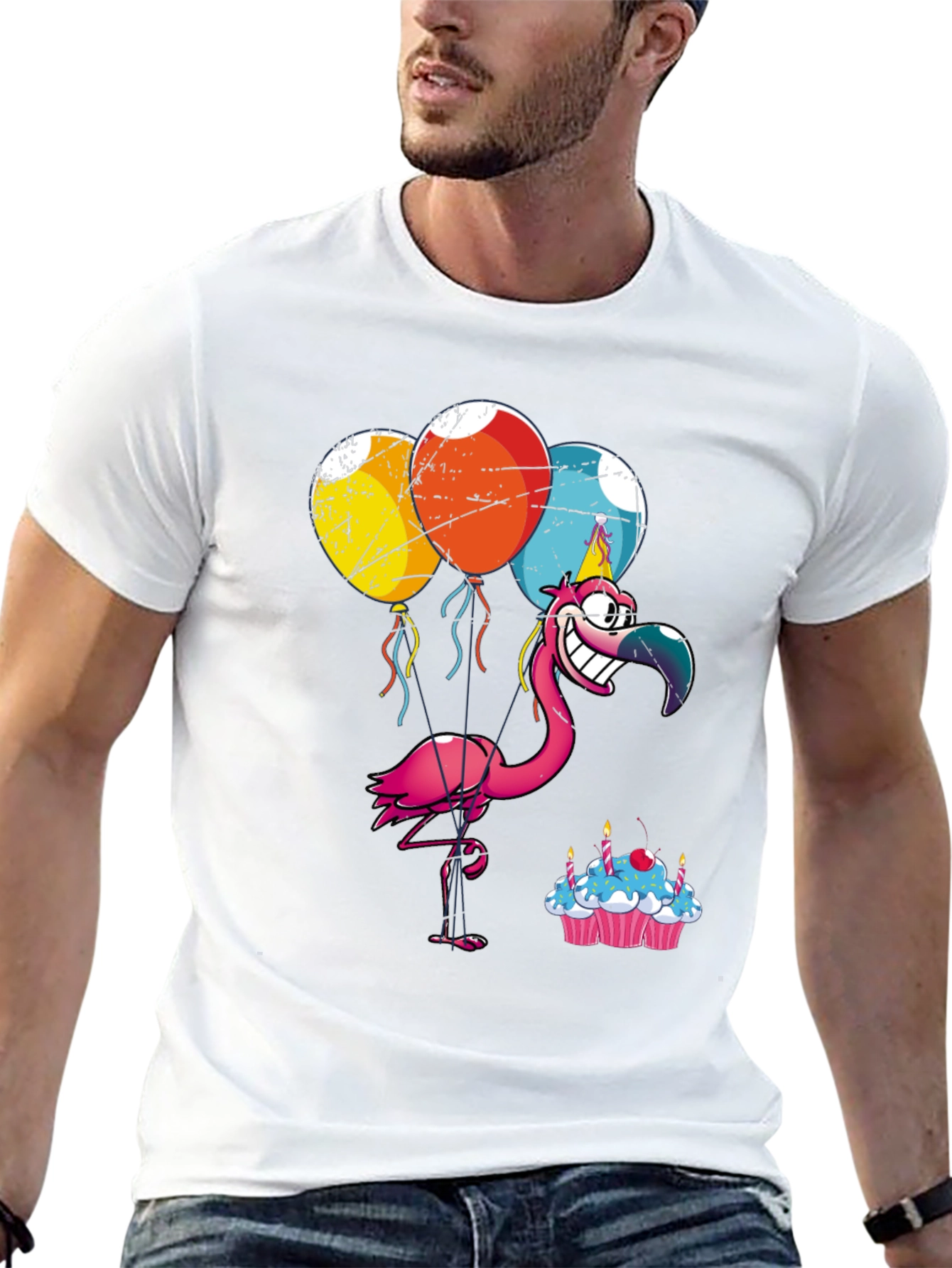 Party Flamingo T-Shirt: Birthday Celebration Tee