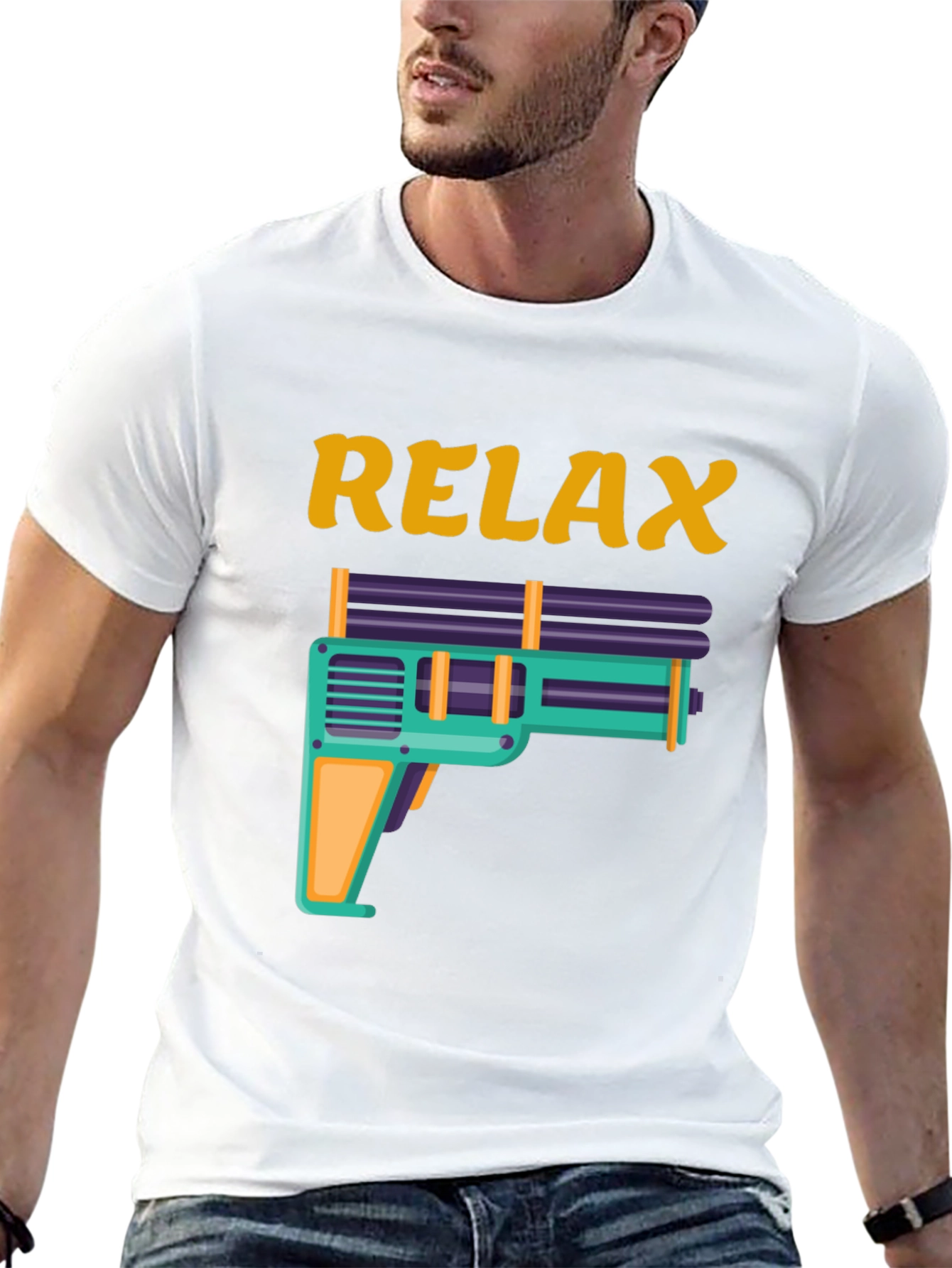 Relax Water Gun Graphic Tee