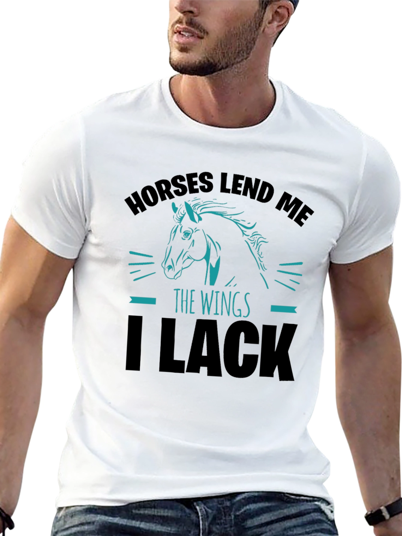 Horses Lend Me The Wings Graphic T-Shirt