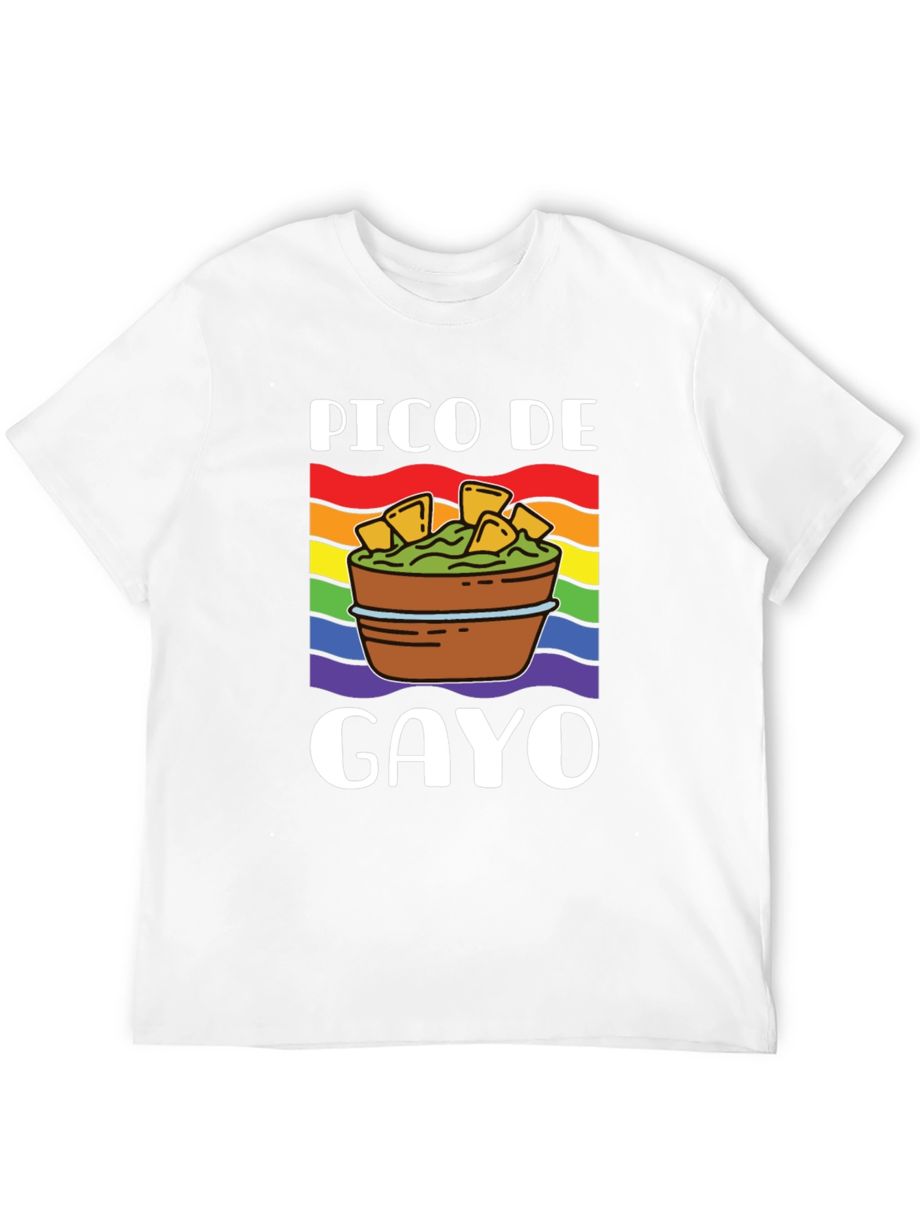 Pico De Gayo Pride T-Shirt - LGBTQ+ Rainbow Apparel