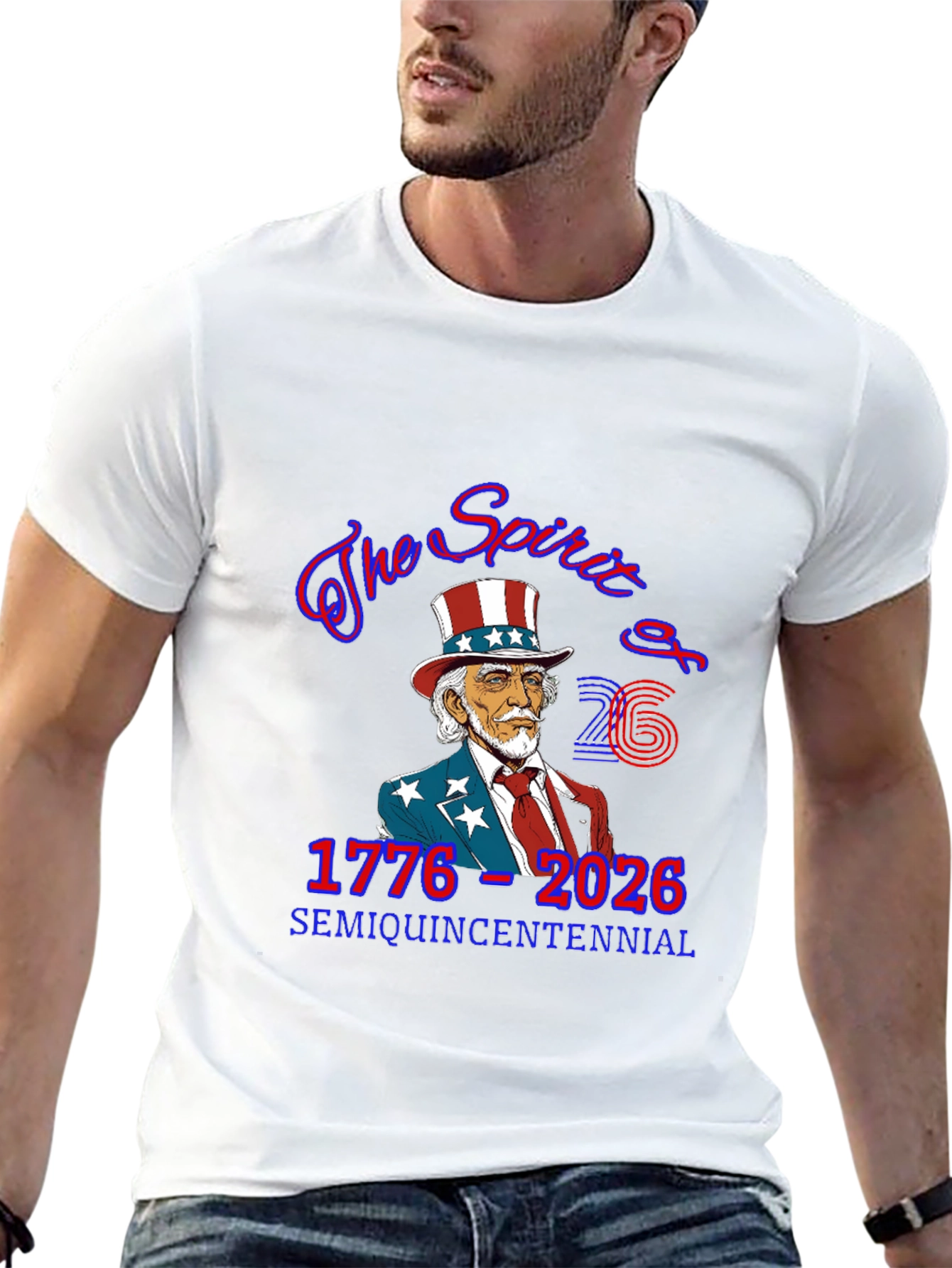 Semi-Quincentennial USA Patriotic T-Shirt