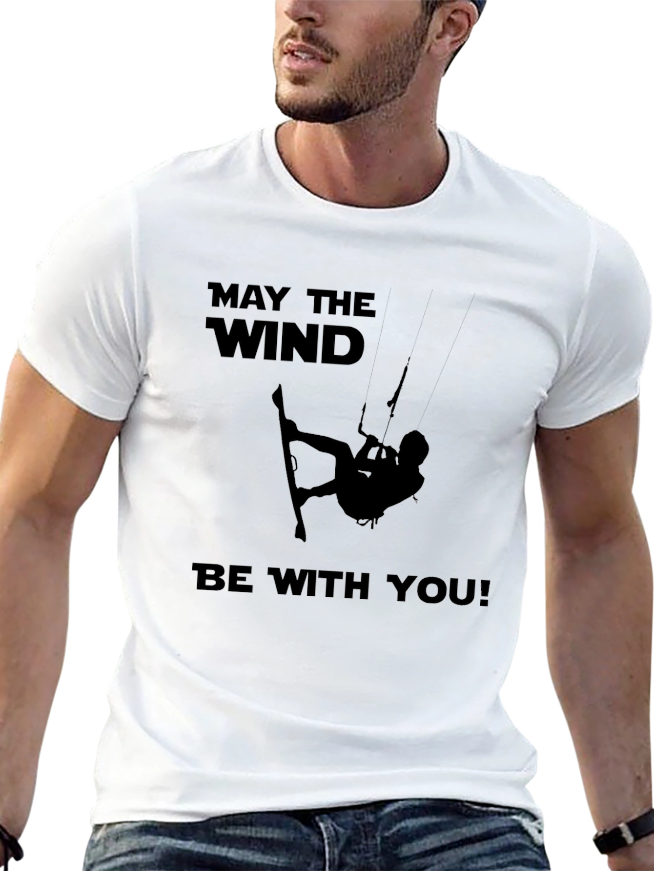 May The Wind Be With You Kitesurfing T-Shirt