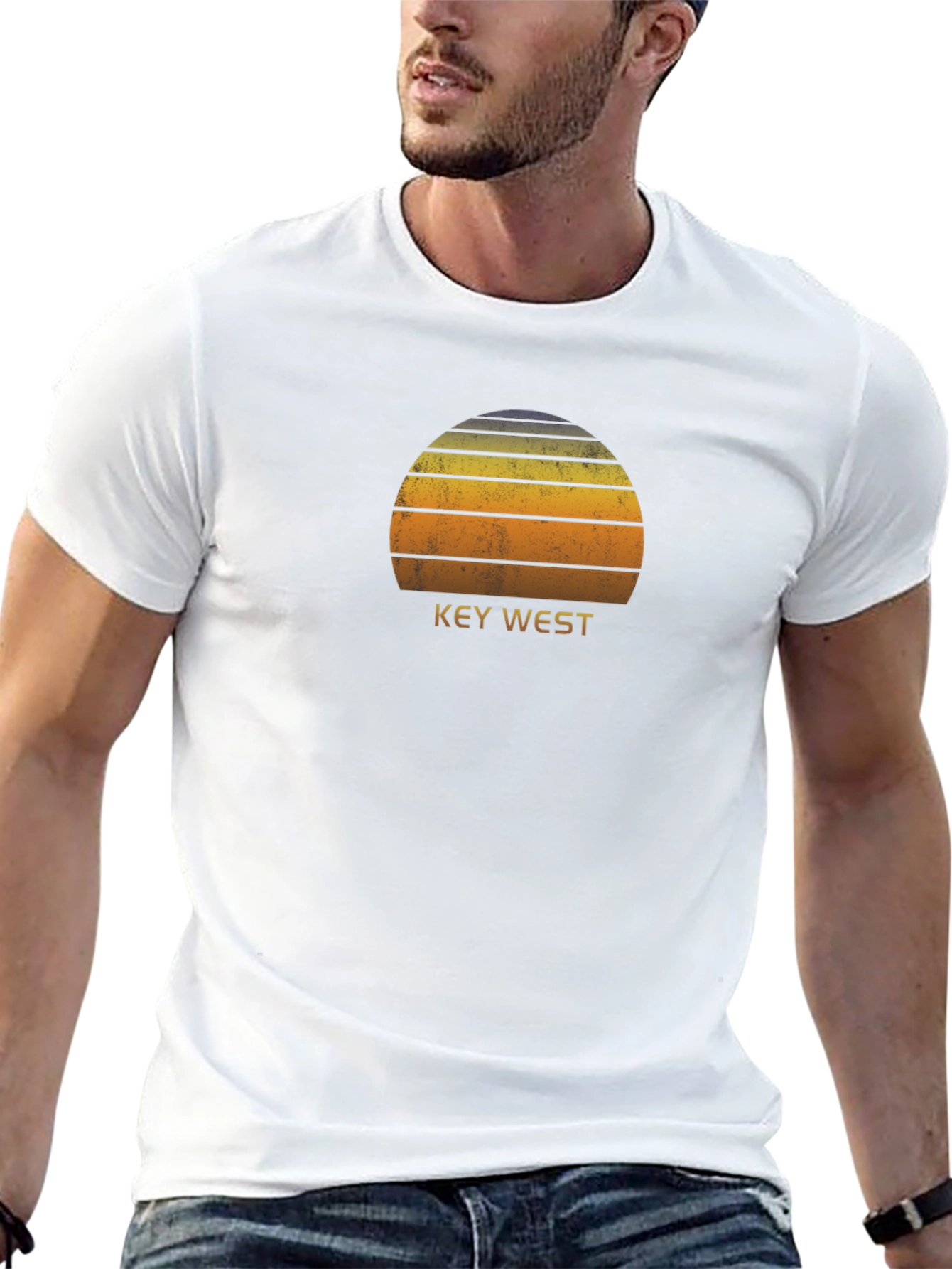 Key West Sunset T-Shirt - Retro Graphic Tee