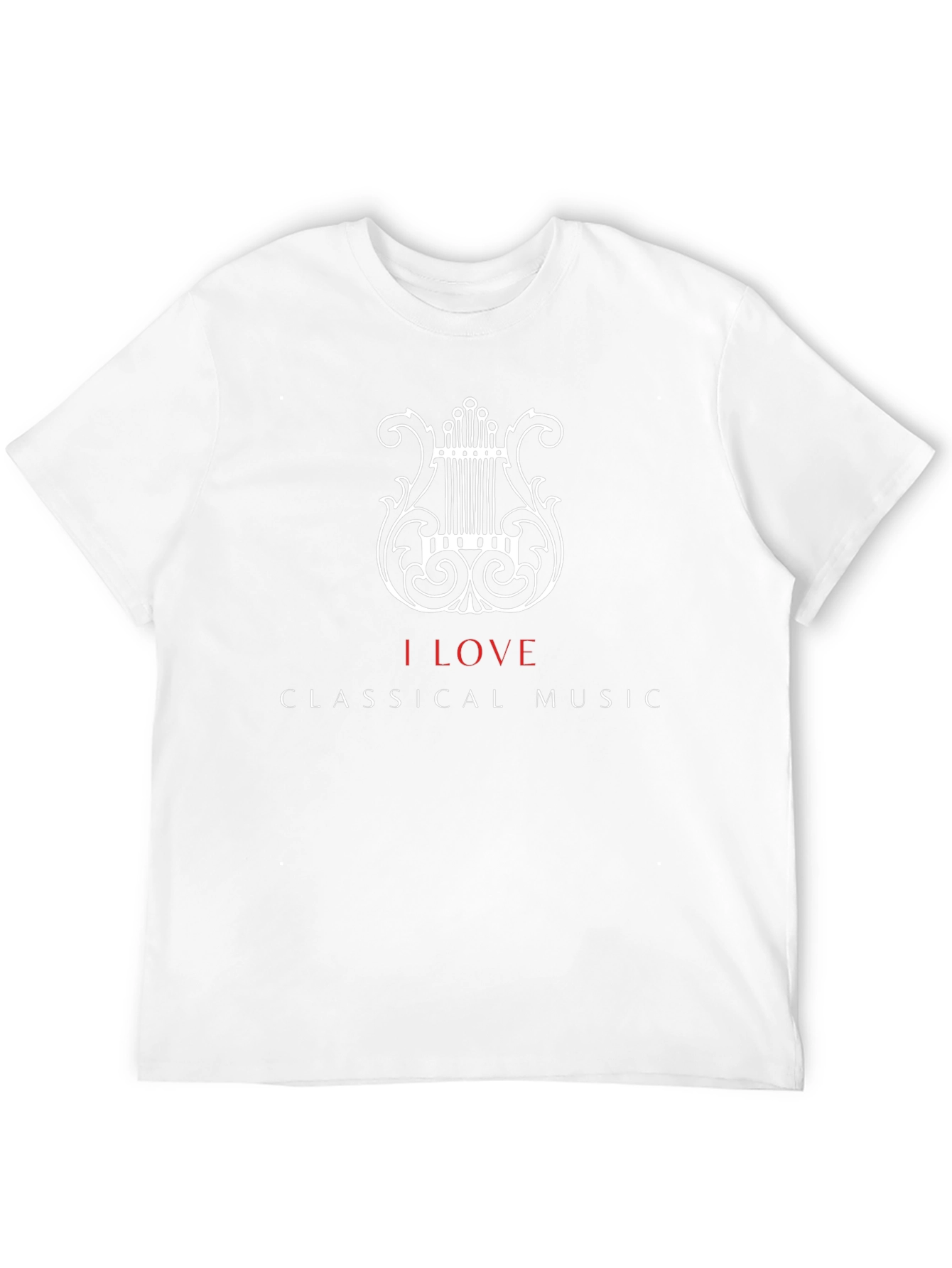 I Love Classical Music Black T-Shirt
