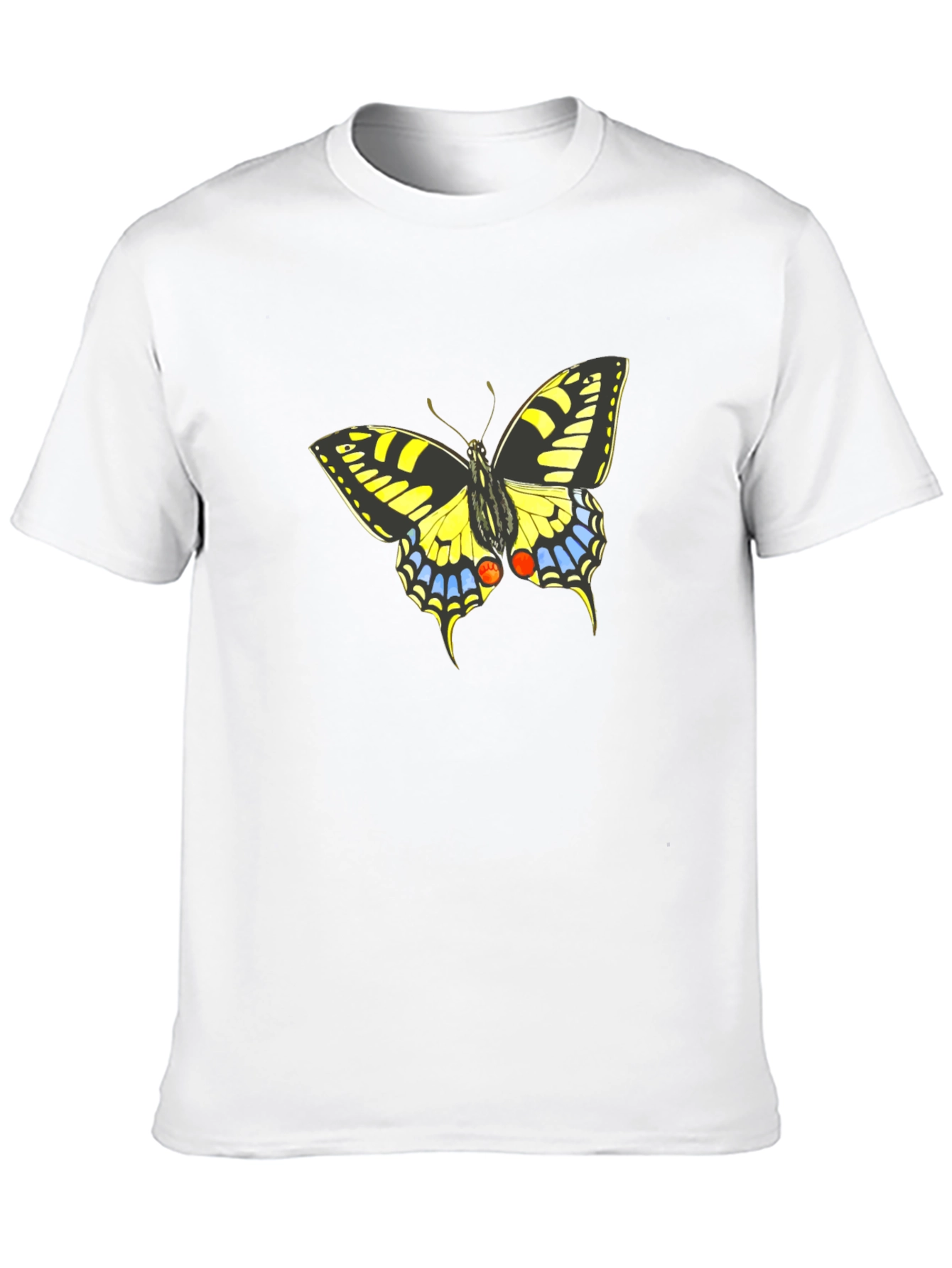 Butterfly Graphic Print Black Tee