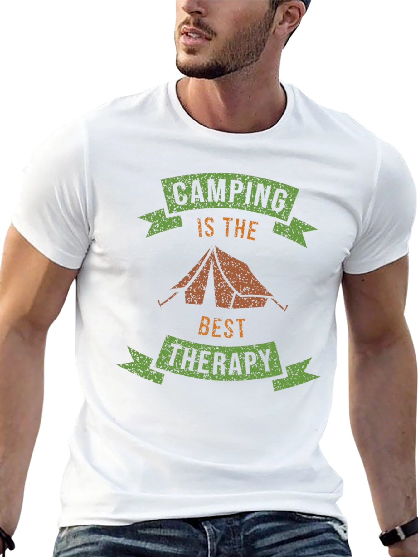 Camping is Therapy T-Shirt - Outdoor Adventure Tee