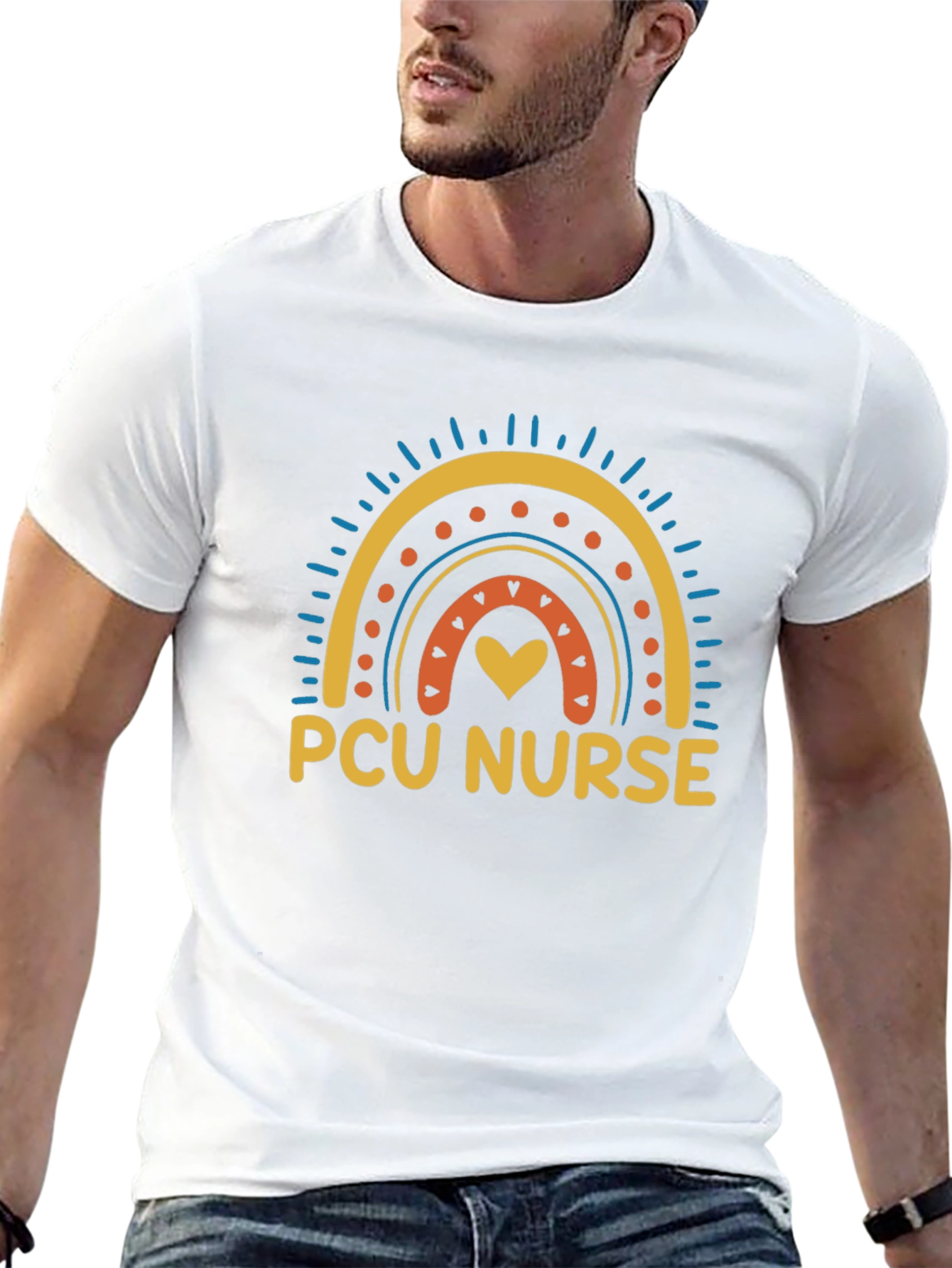 PCU Nurse Rainbow Graphic T-Shirt