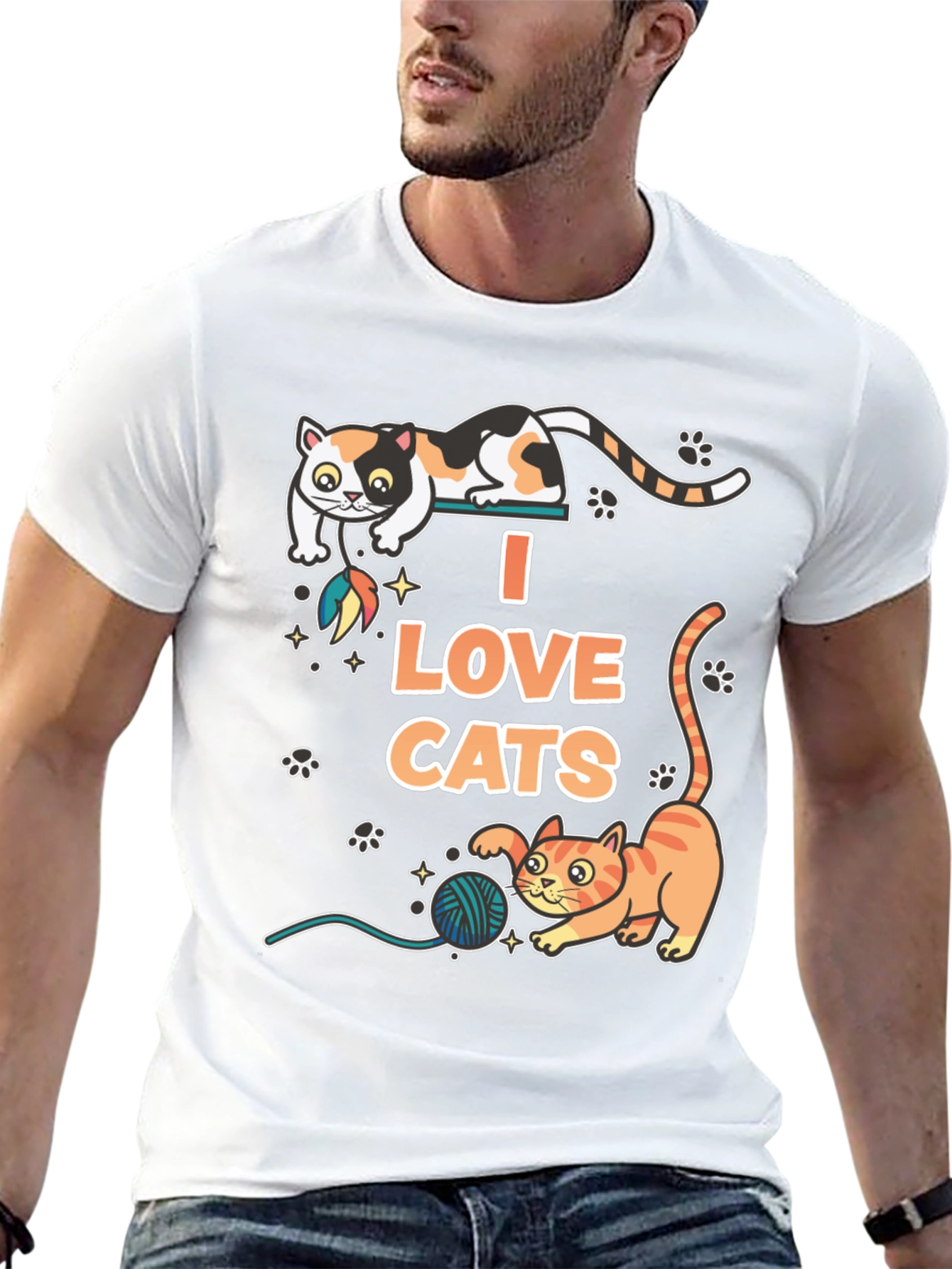 I Love Cats Graphic T-Shirt