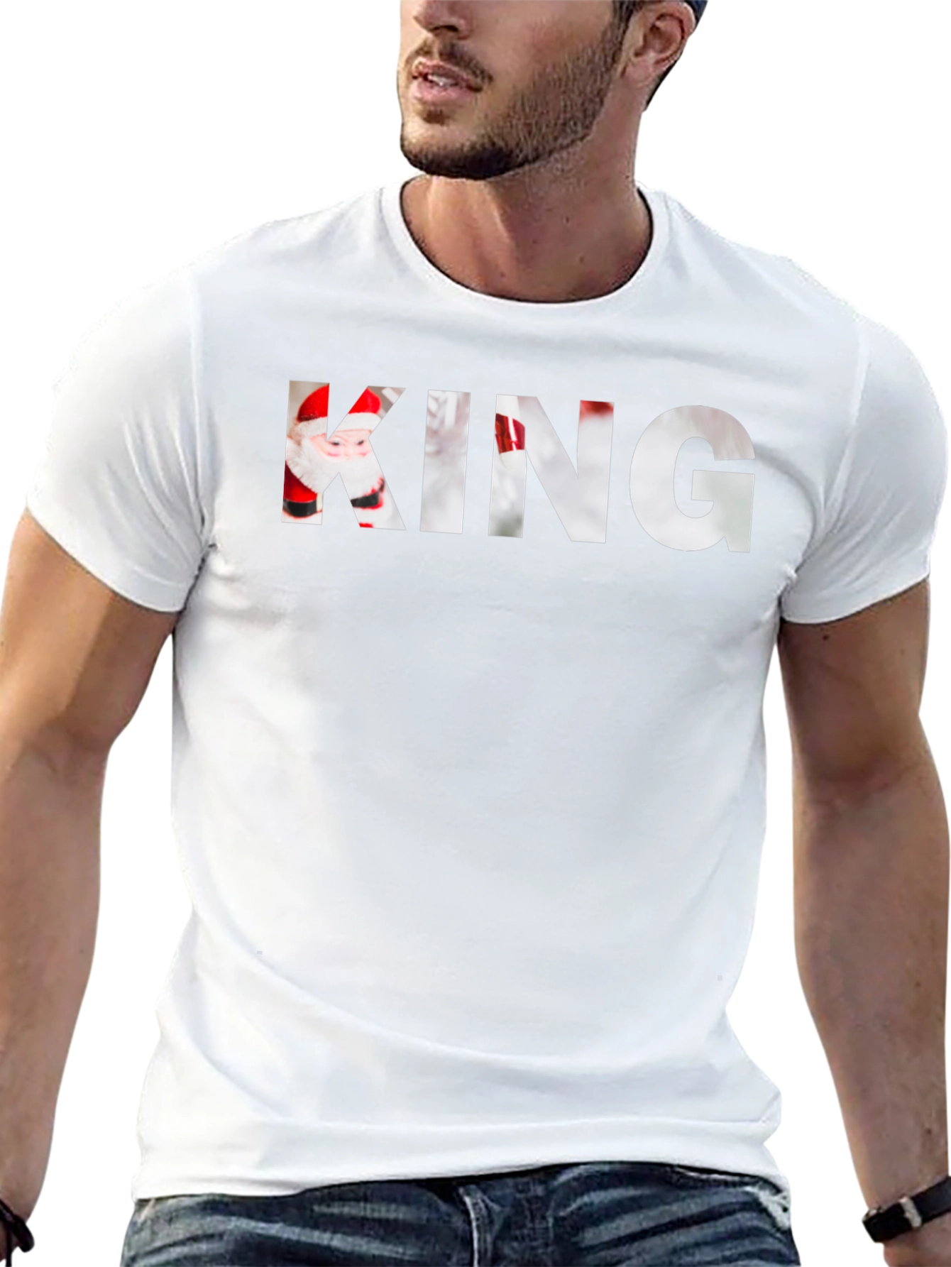 Christmas King Graphic Tee - Holiday Apparel