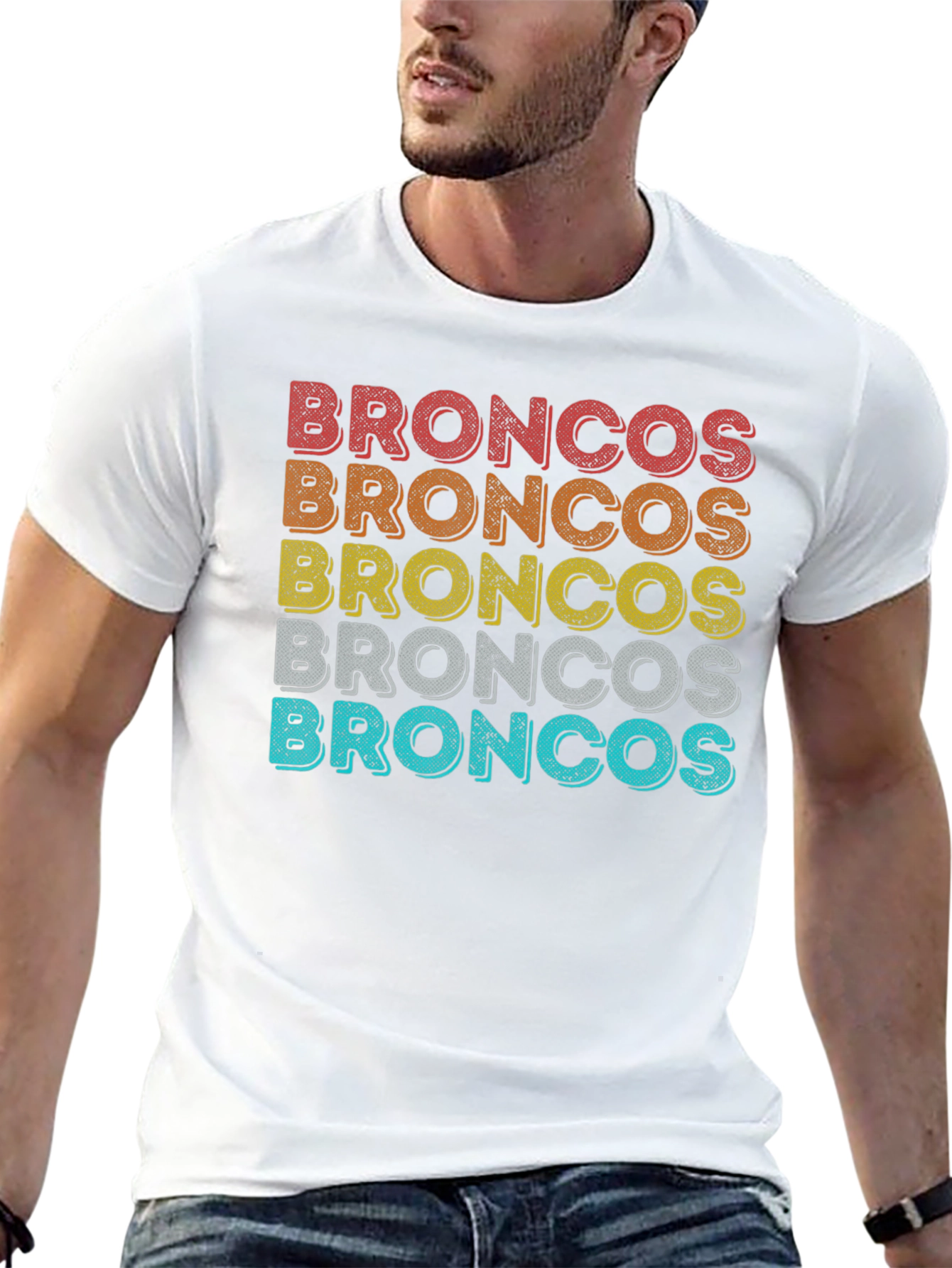 Retro Broncos Fan T-Shirt