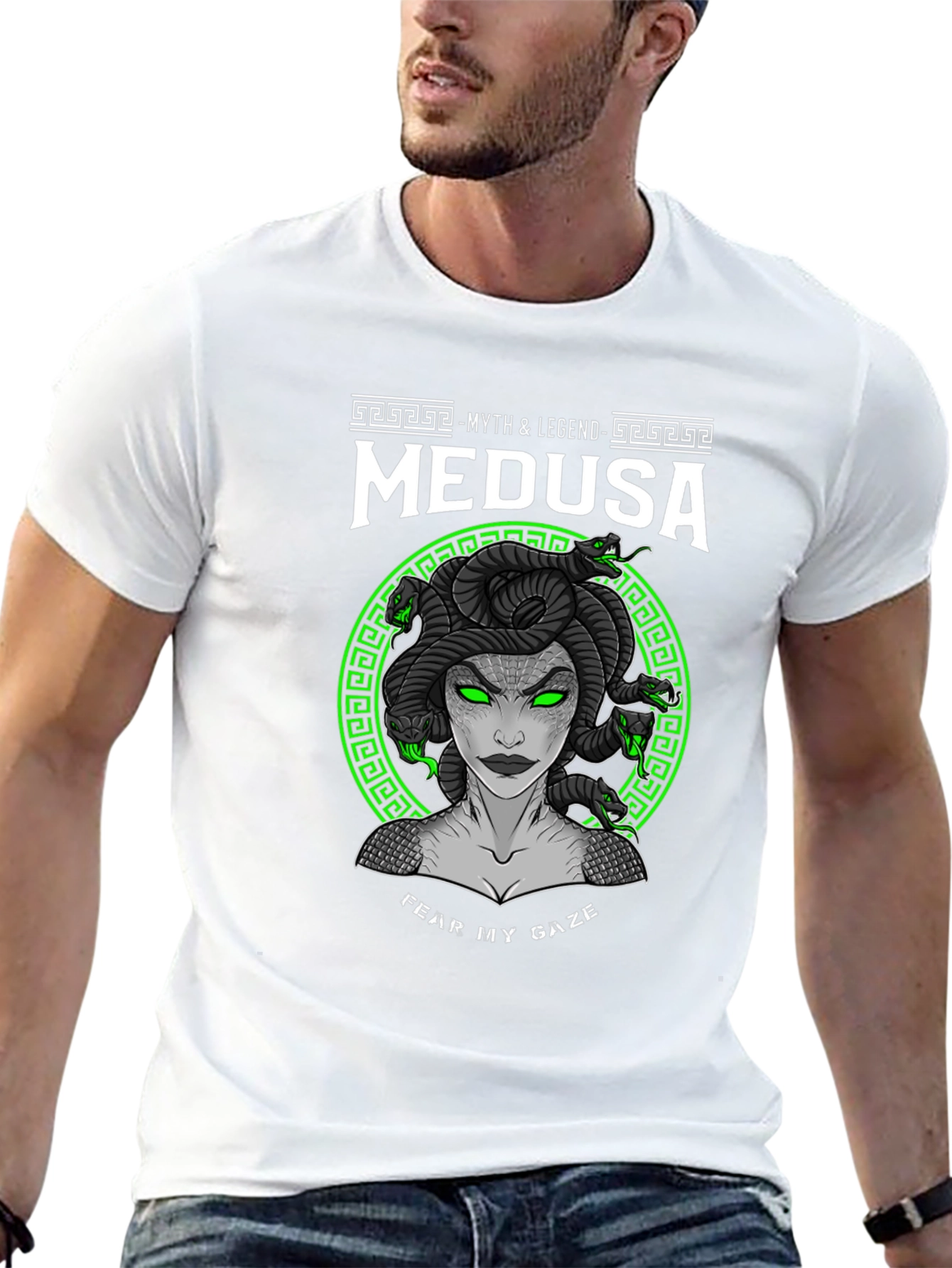 Medusa Myth Legend Black T-Shirt