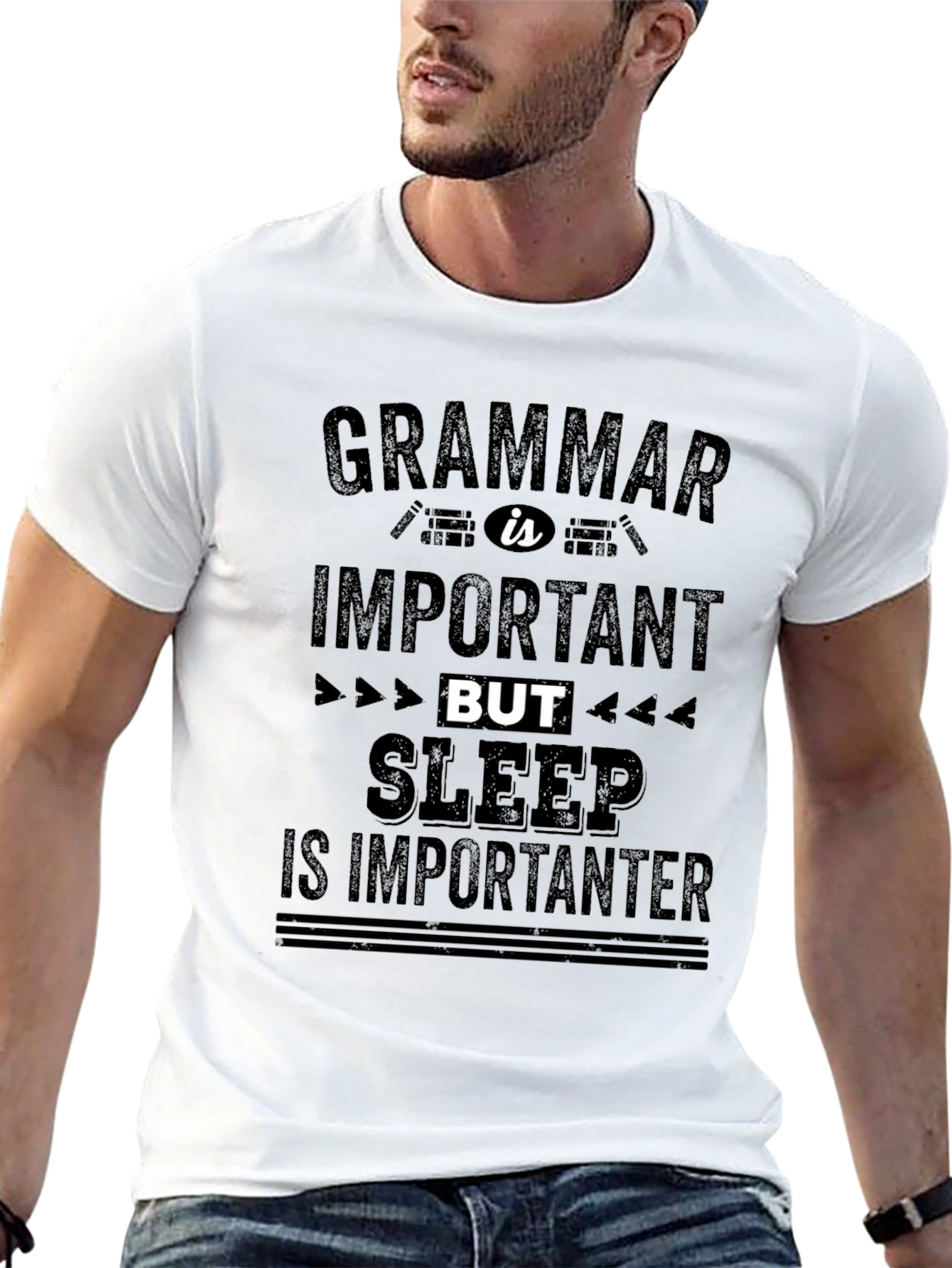 Funny Grammar & Sleep T-Shirt