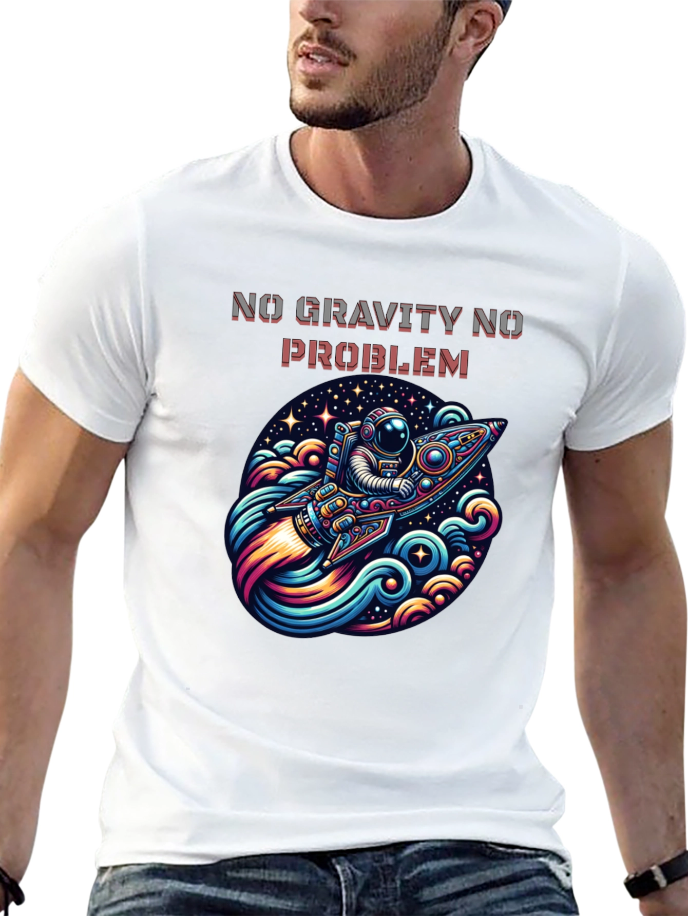 No Gravity No Problem Astronaut T-Shirt