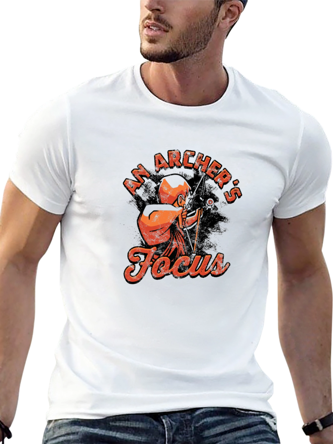 Archers Focus T-Shirt - Black Graphic Tee