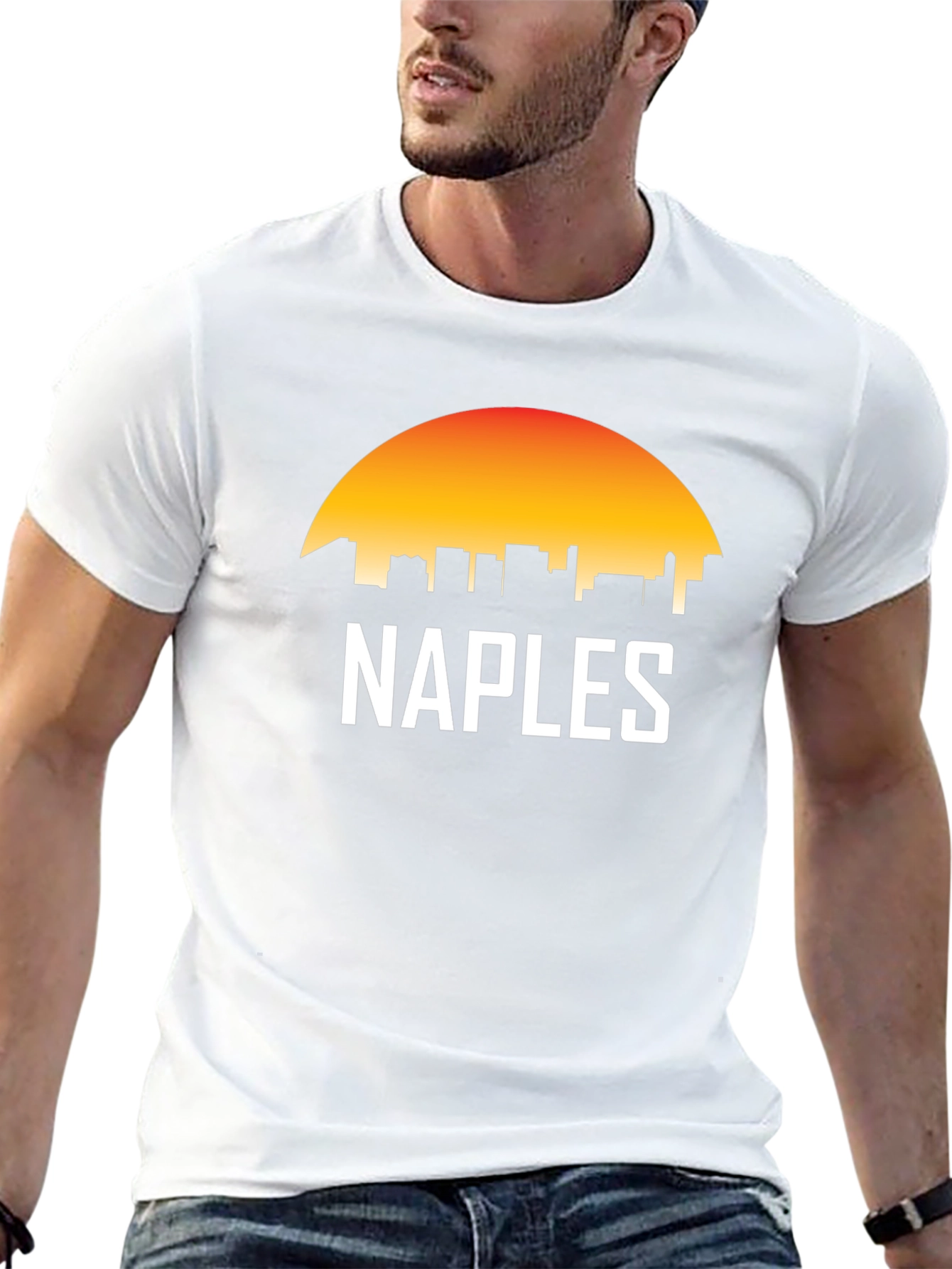 Naples Skyline Sunset T-Shirt - City Pride Tee