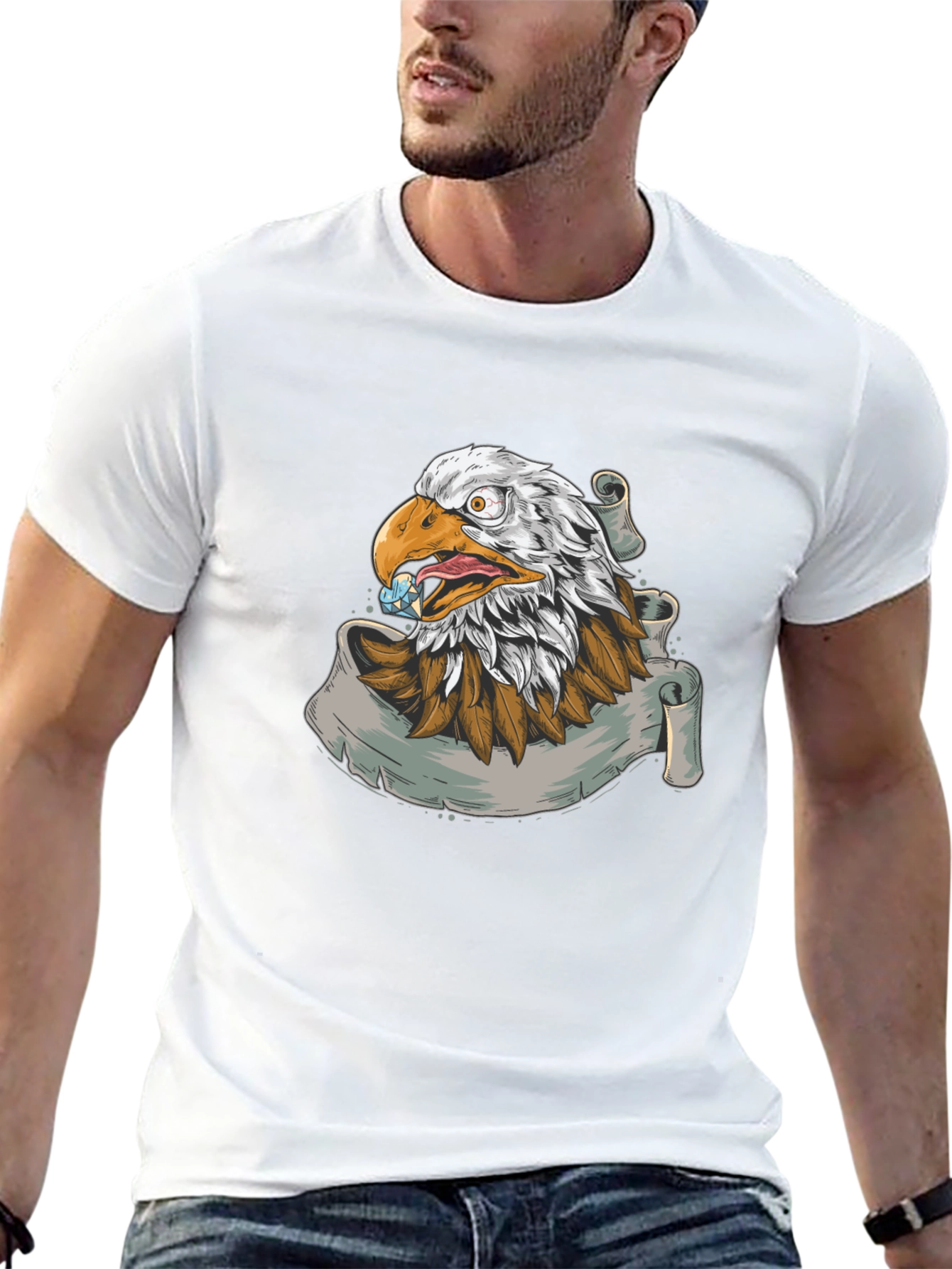 Eagle Graphic Print T-Shirt