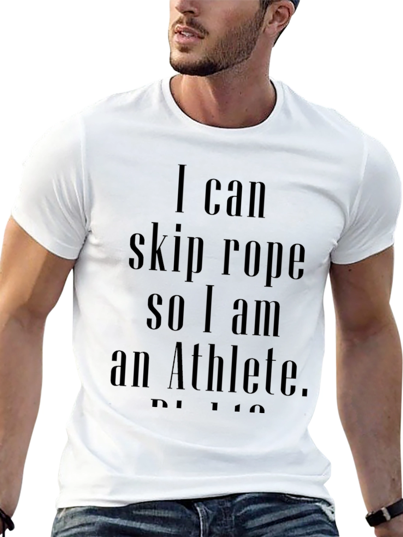 Funny Athlete T-Shirt - I Can Skip Rope