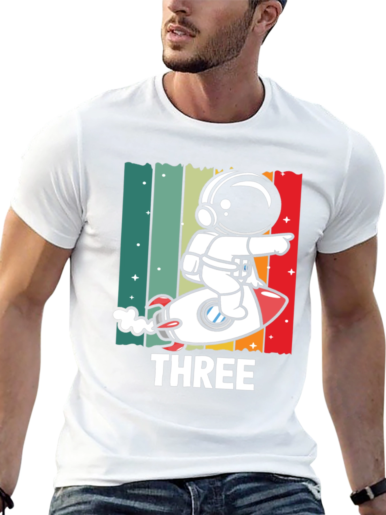Astronaut Third Birthday T-Shirt
