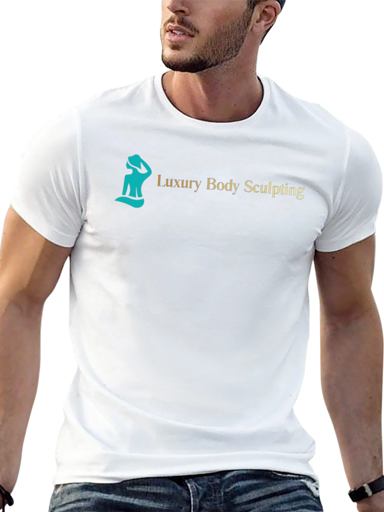 Luxury Body Sculpting Black Graphic Tee