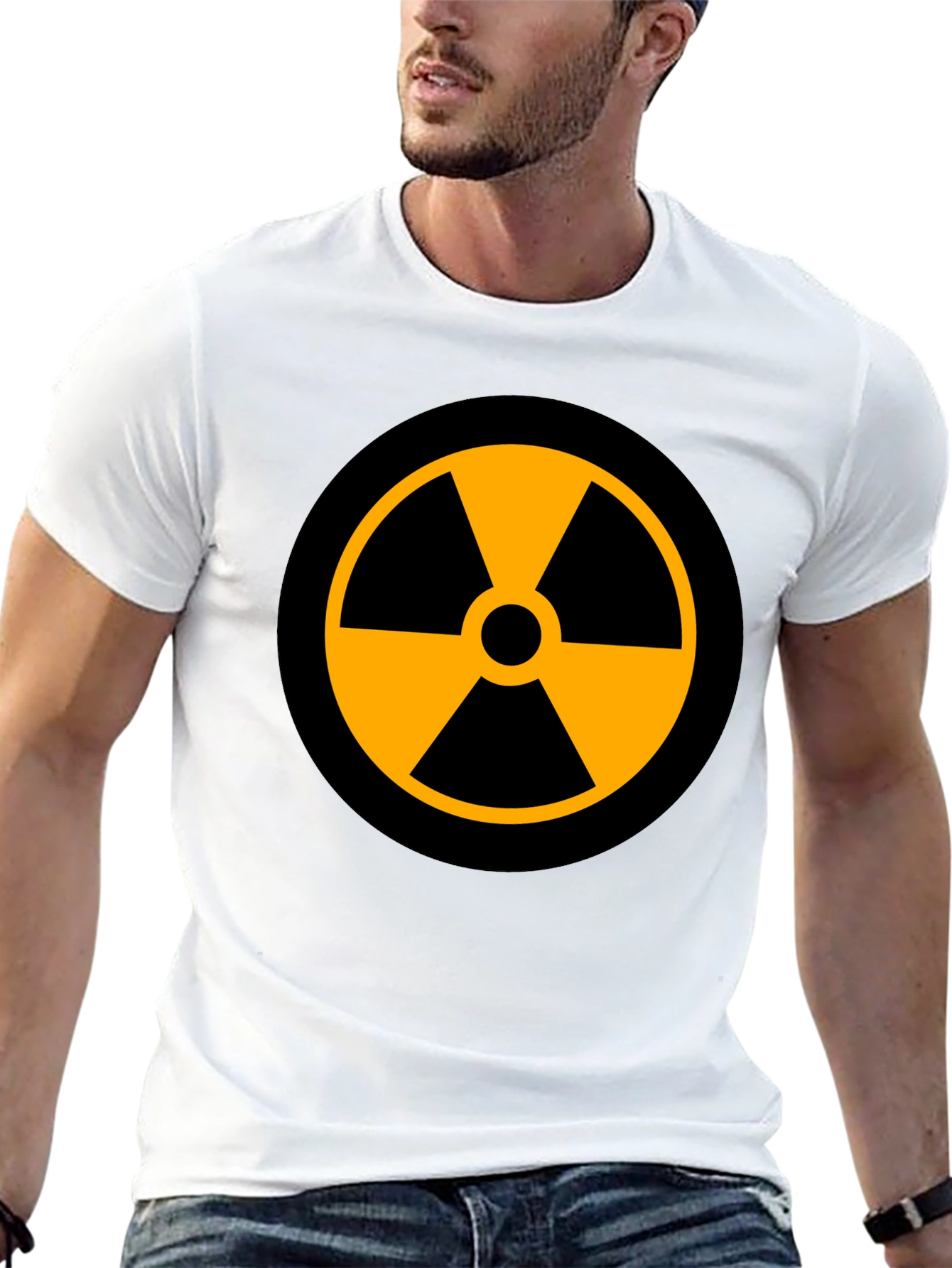 Radioactive Symbol Graphic Print T-Shirt