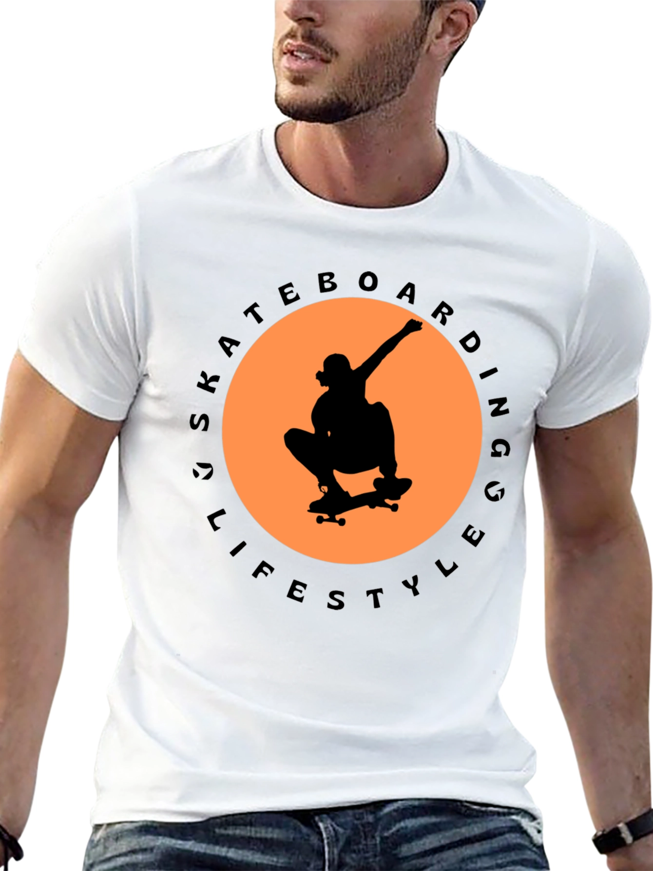 Skateboarding Lifestyle Graphic T-Shirt