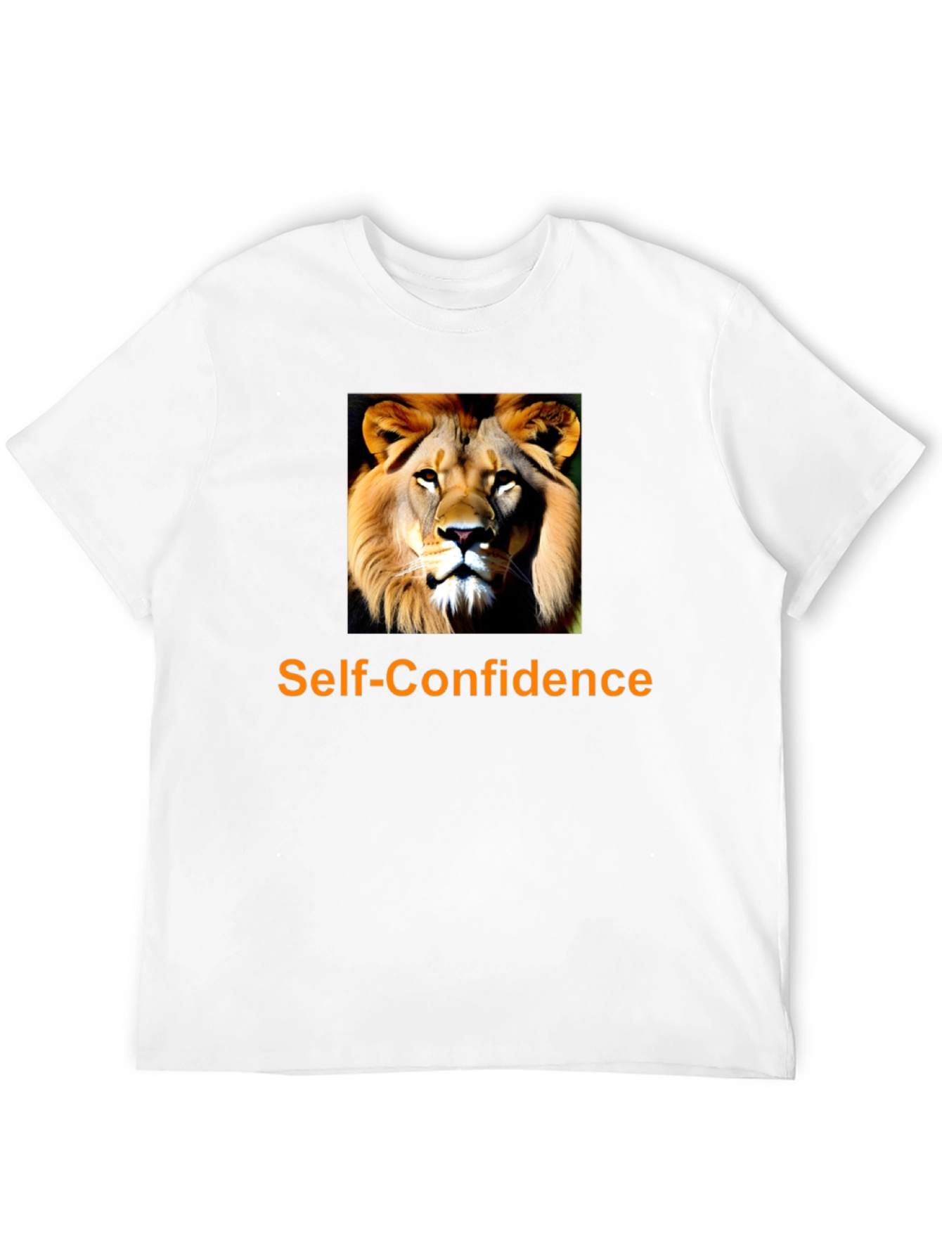 Self-Confidence Lion Graphic T-Shirt
