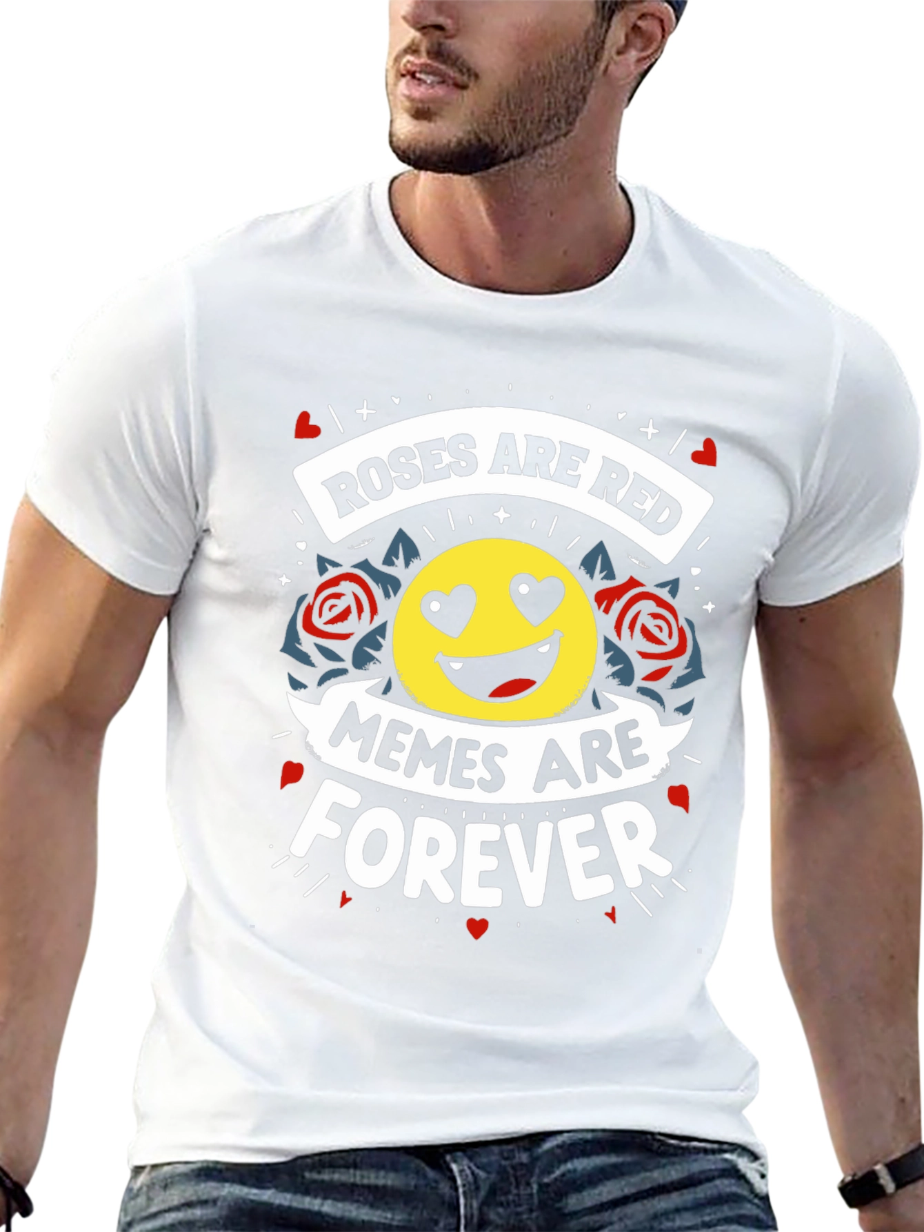 Roses Are Red Memes Are Forever Black Tee