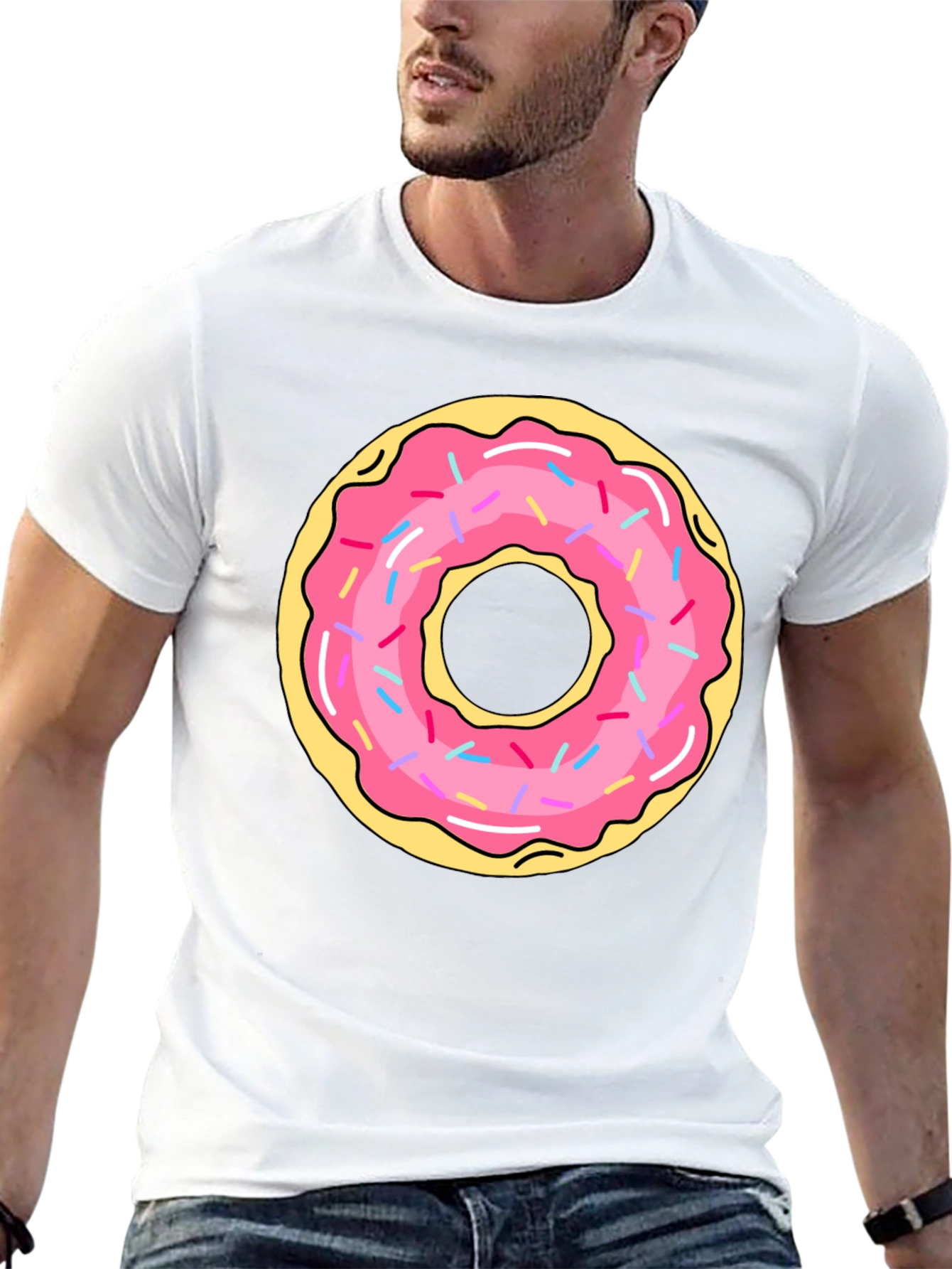 Donut Graphic Black T-Shirt