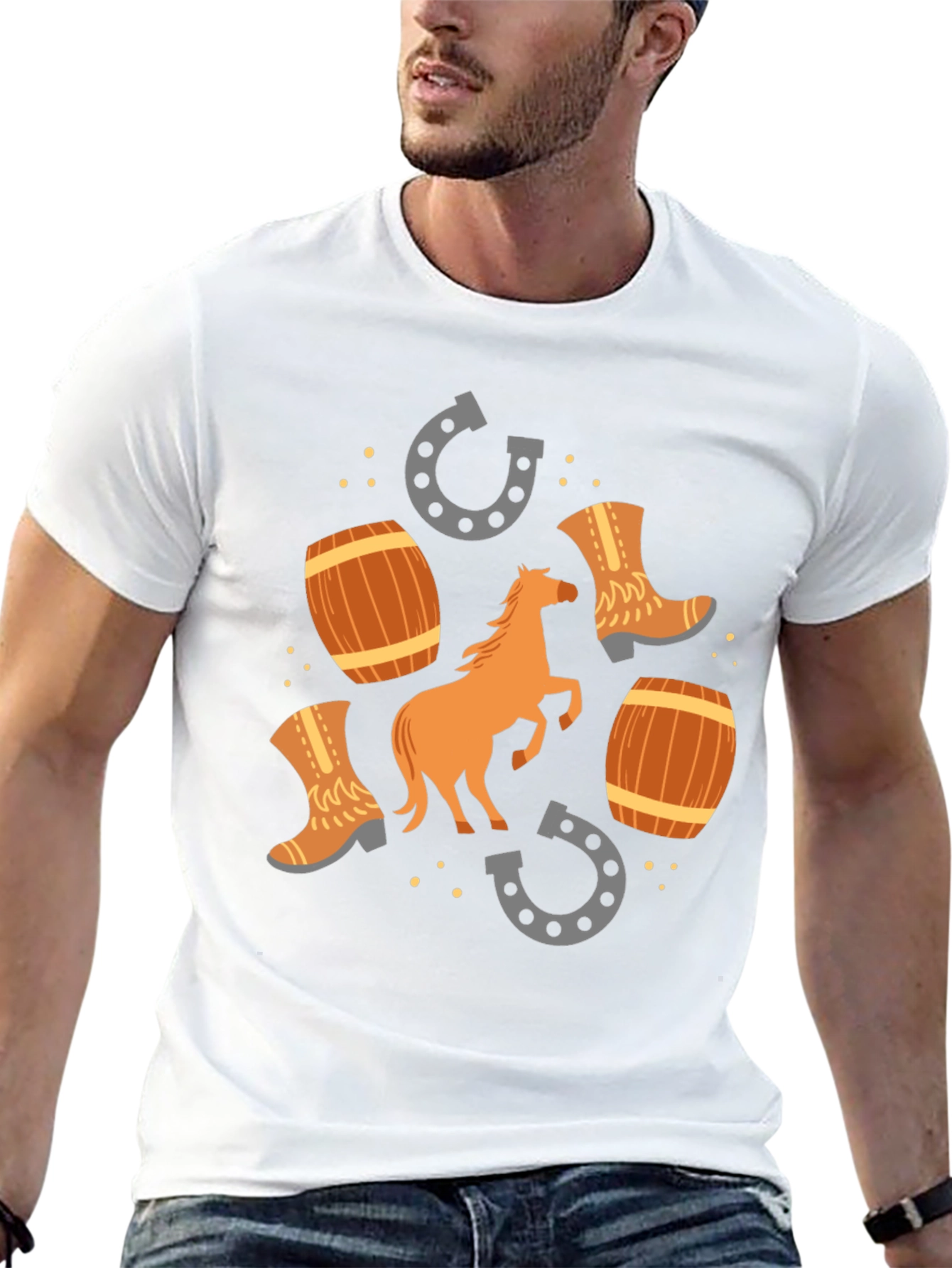 Western Style Graphic T-Shirt