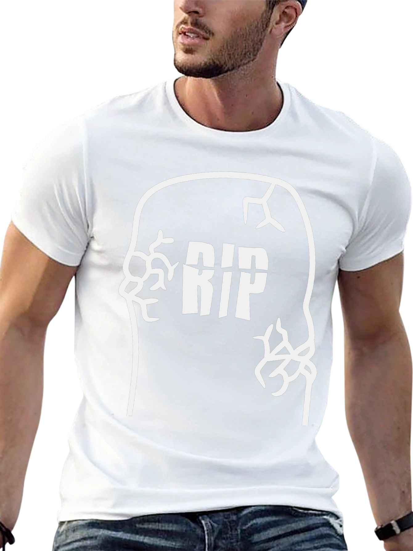 RIP Tombstone Graphic Tee - Spooky Halloween Shirt