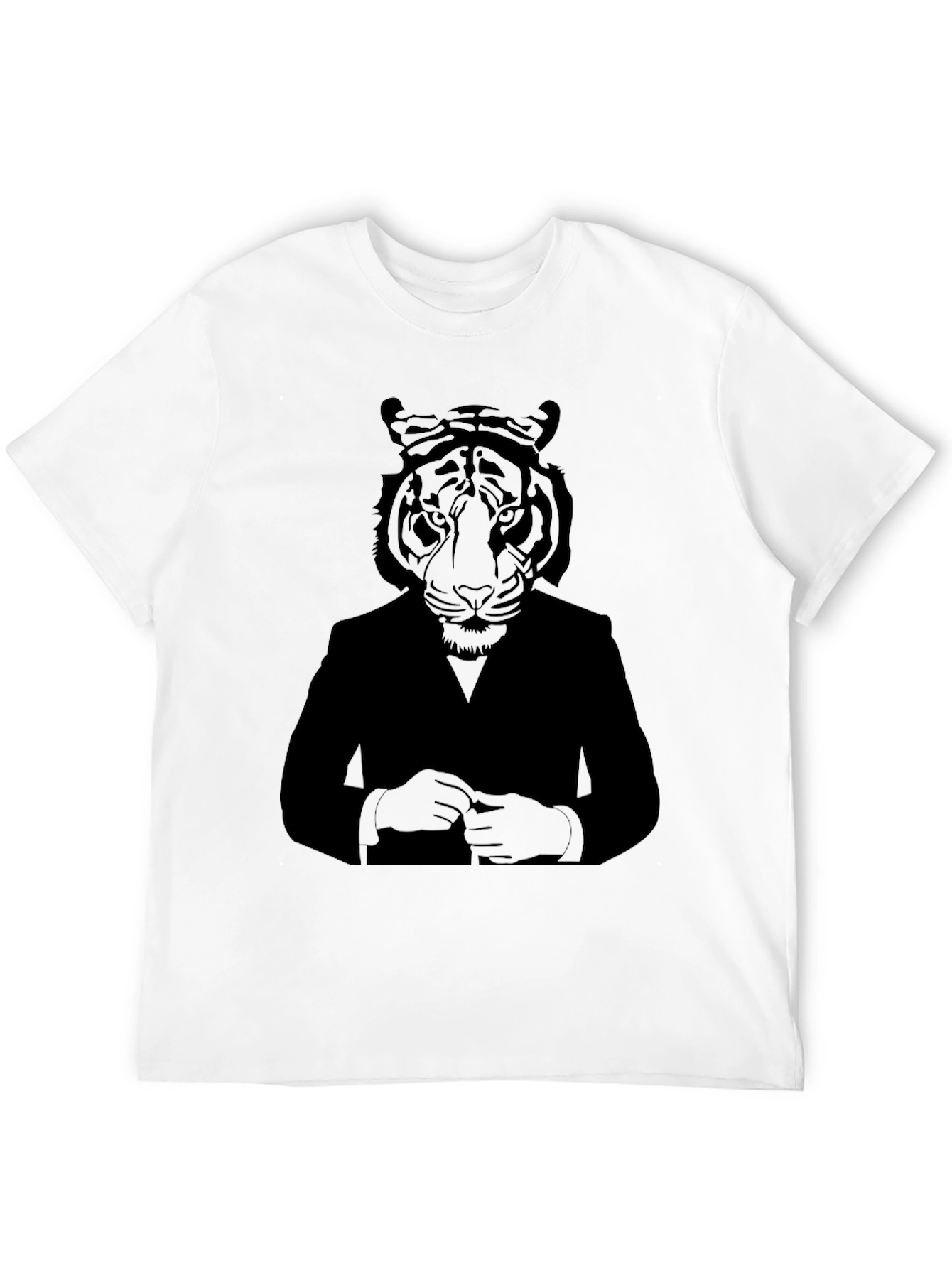 Tiger Suit Graphic T-Shirt - Cool Animal Design