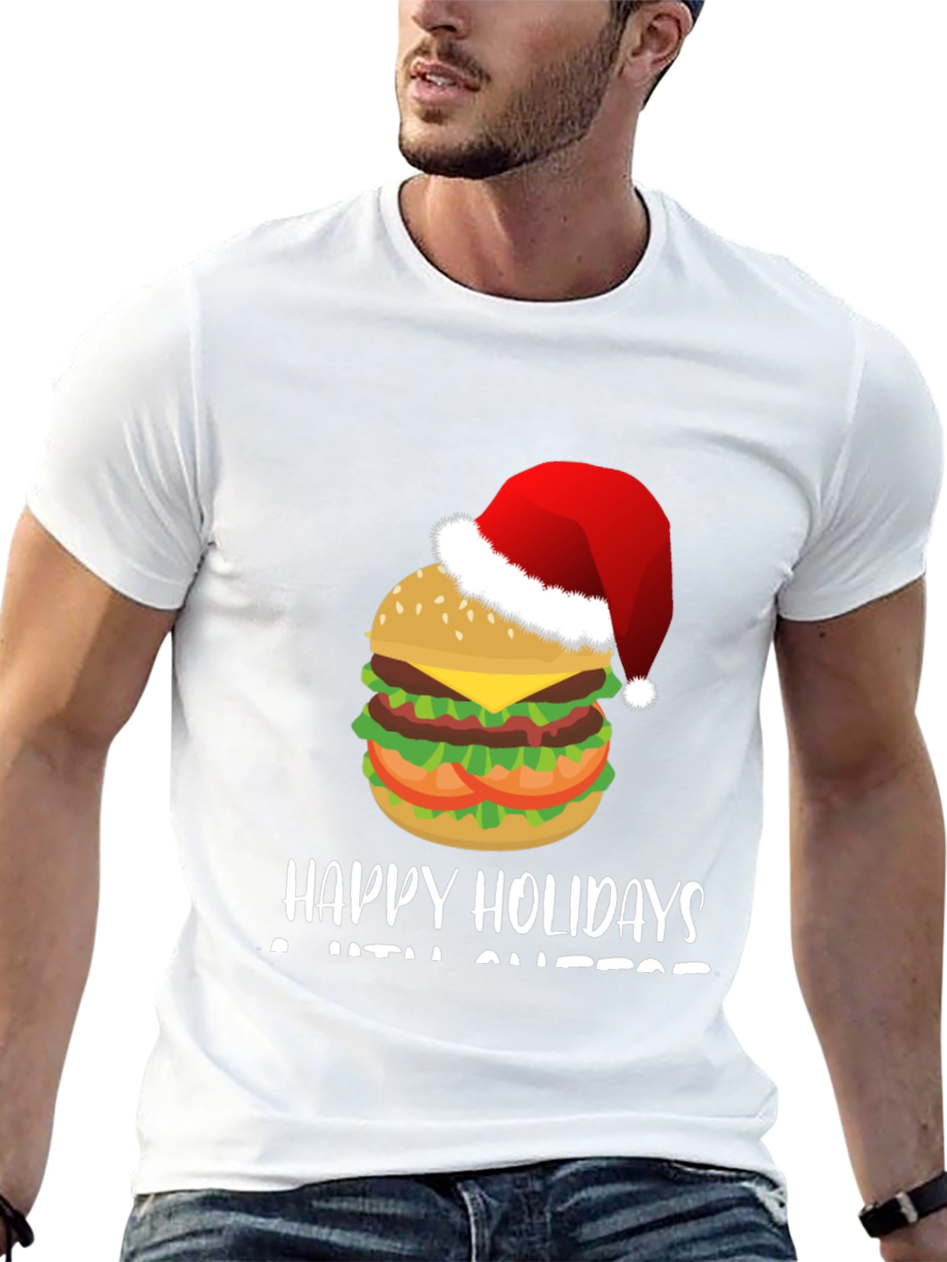Festive Holiday Cheeseburger T-Shirt
