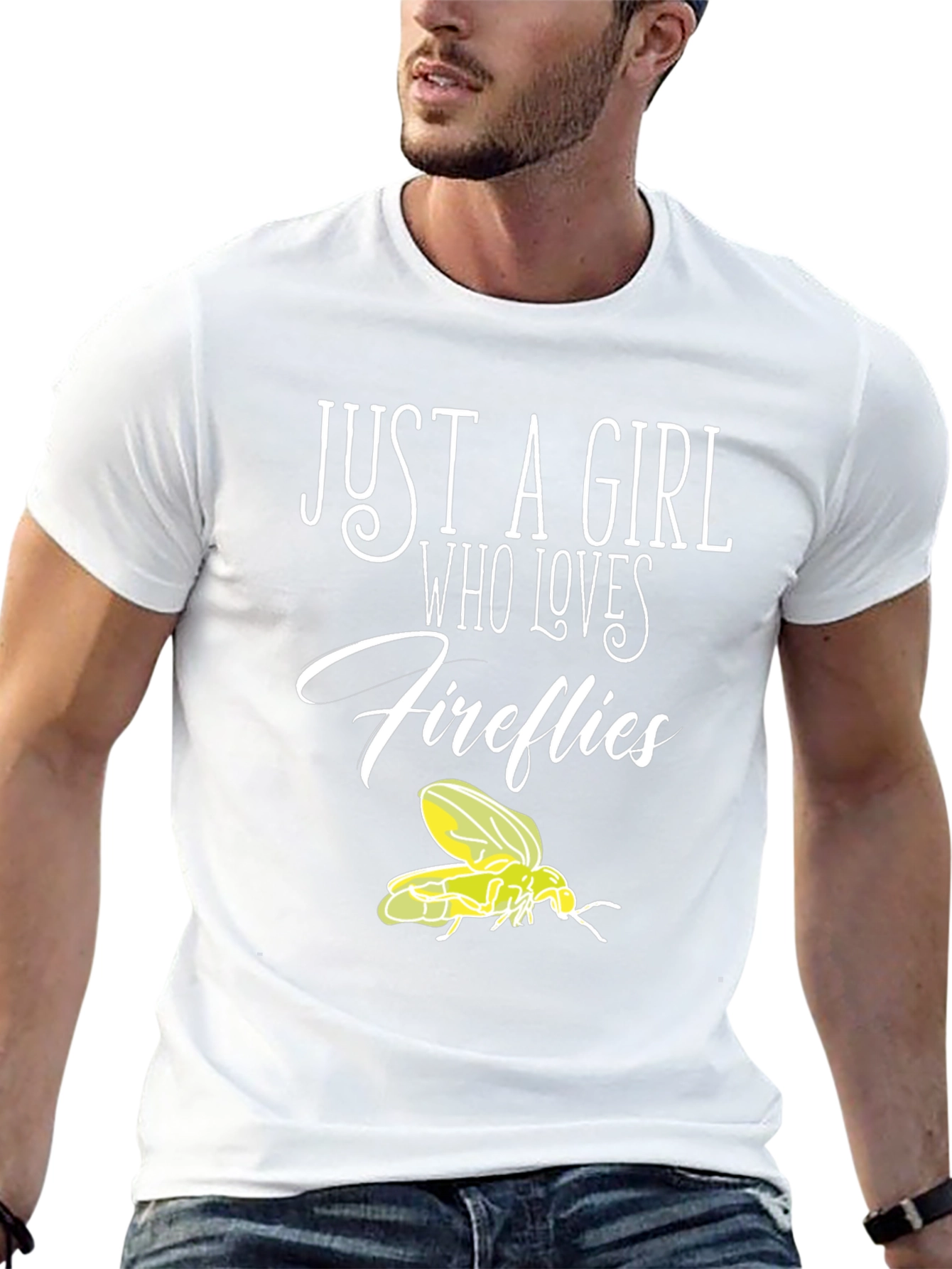 Just A Girl Who Loves Fireflies Graphic T-Shirt