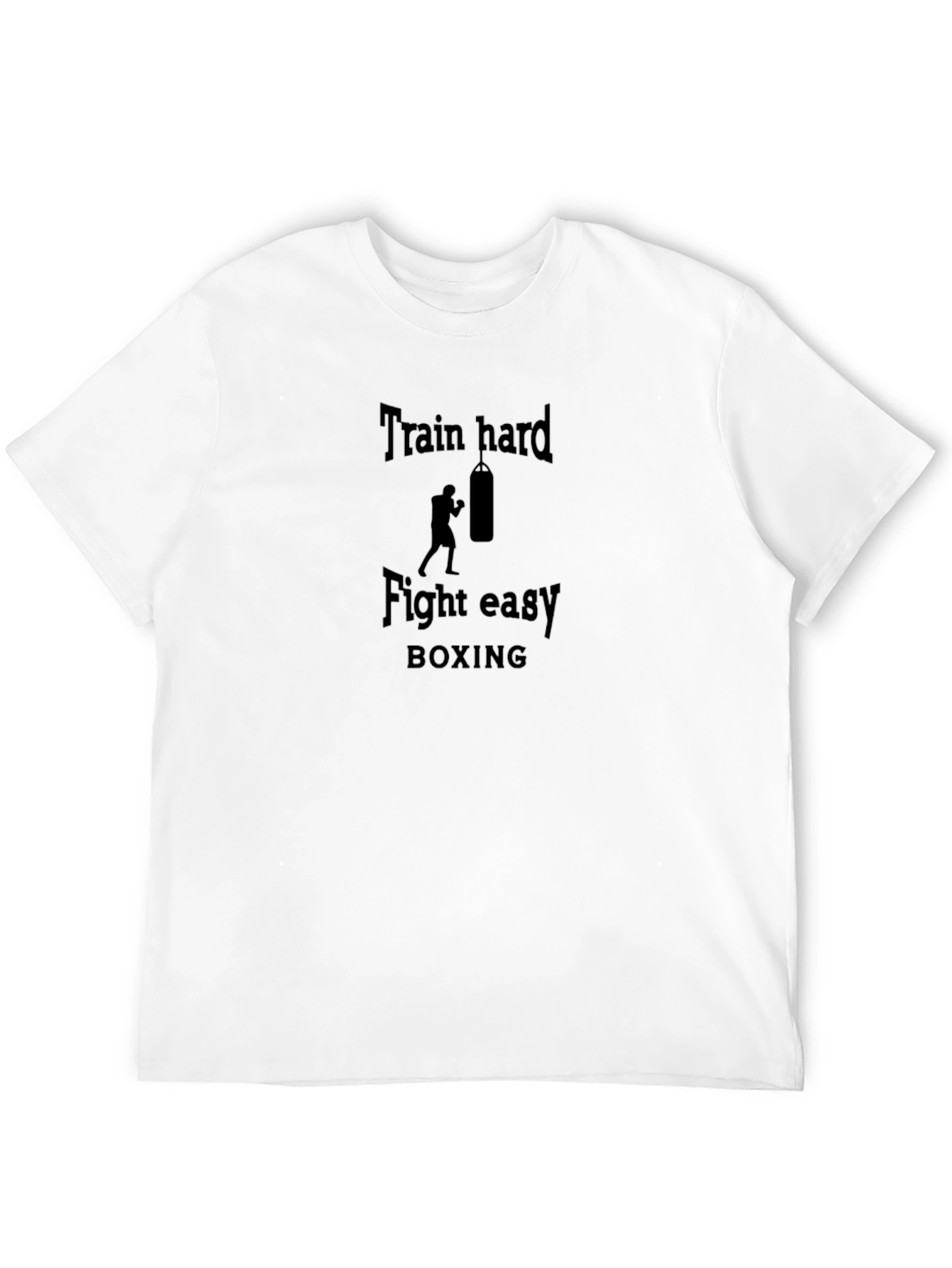 Train Hard Fight Easy Boxing Graphic Tee