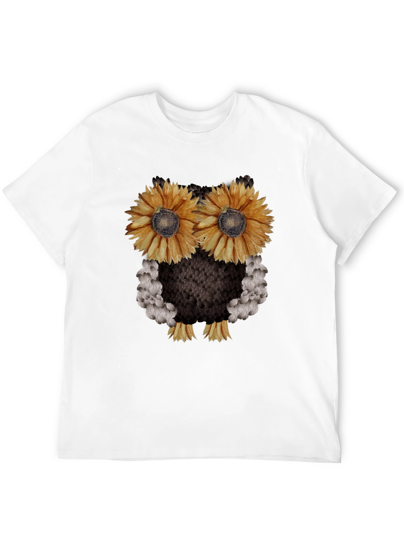Sunflower Owl Graphic Tee - Black