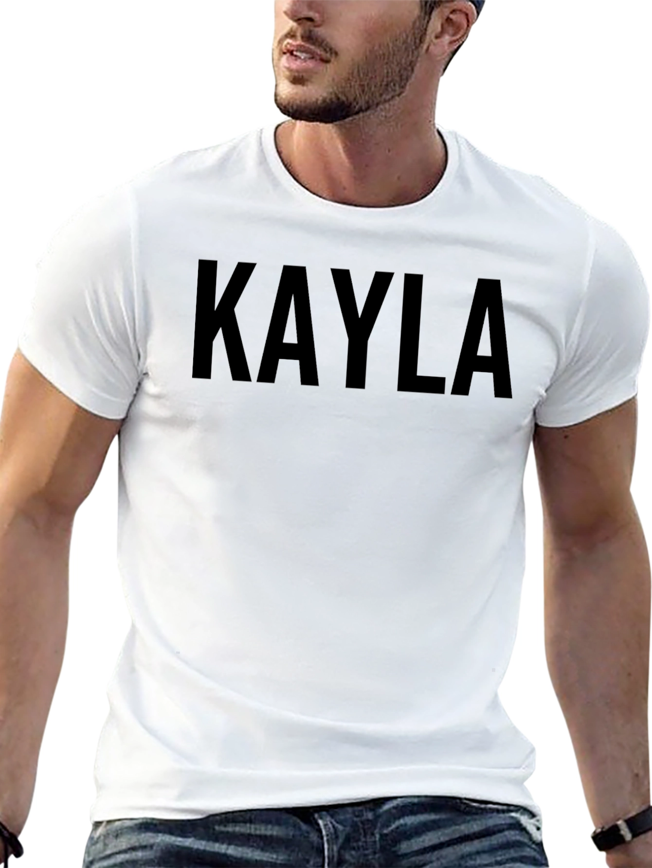 Kayla Personalized Black T-Shirt