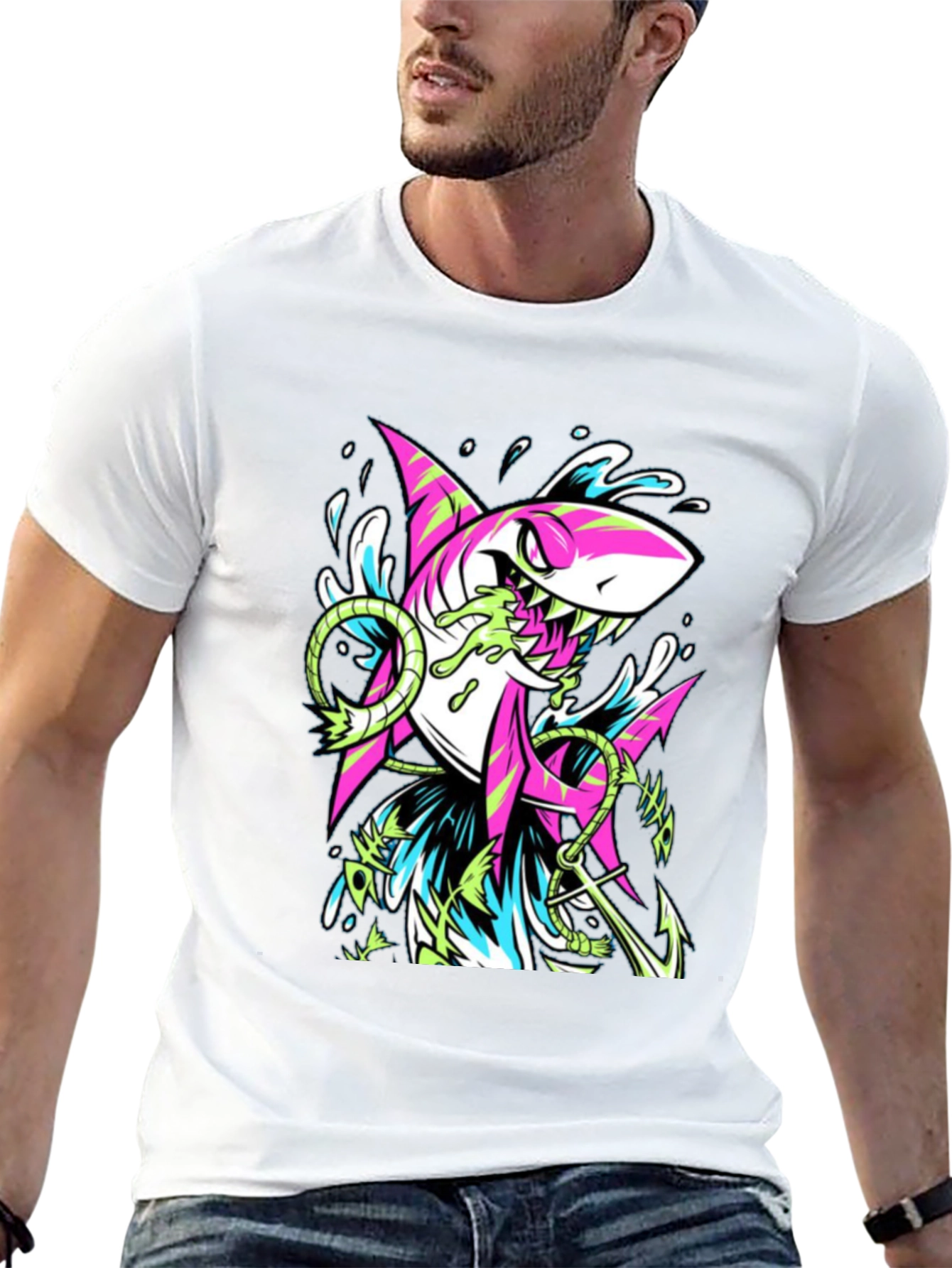 Shark Anchor Graphic Tee
