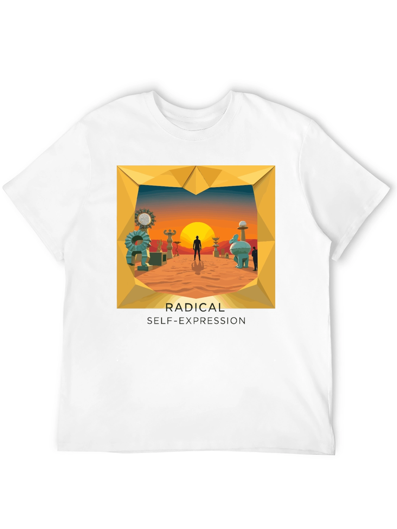 Radical Elf Expression Graphic Tee - Black Cotton