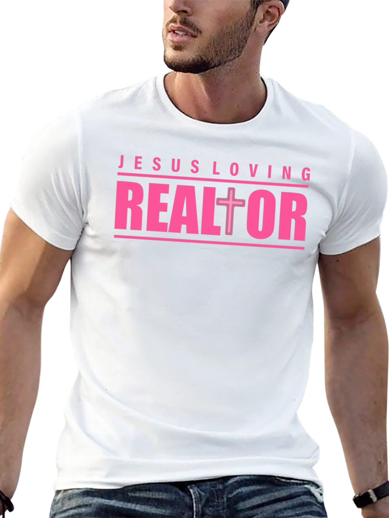 Jesus Loving Realtor Graphic T-Shirt