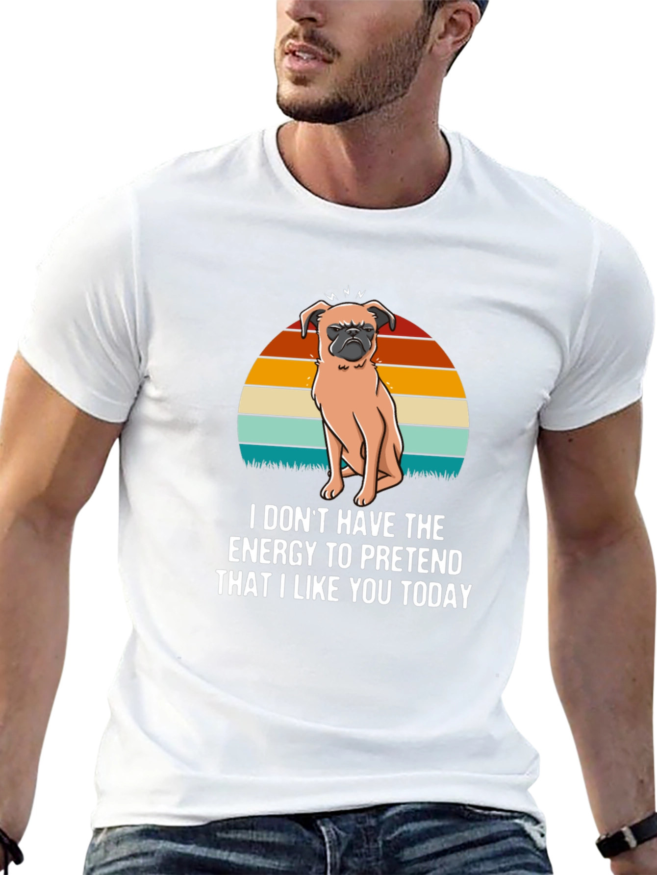 Funny Pug T-Shirt - I Dont Have The Energy