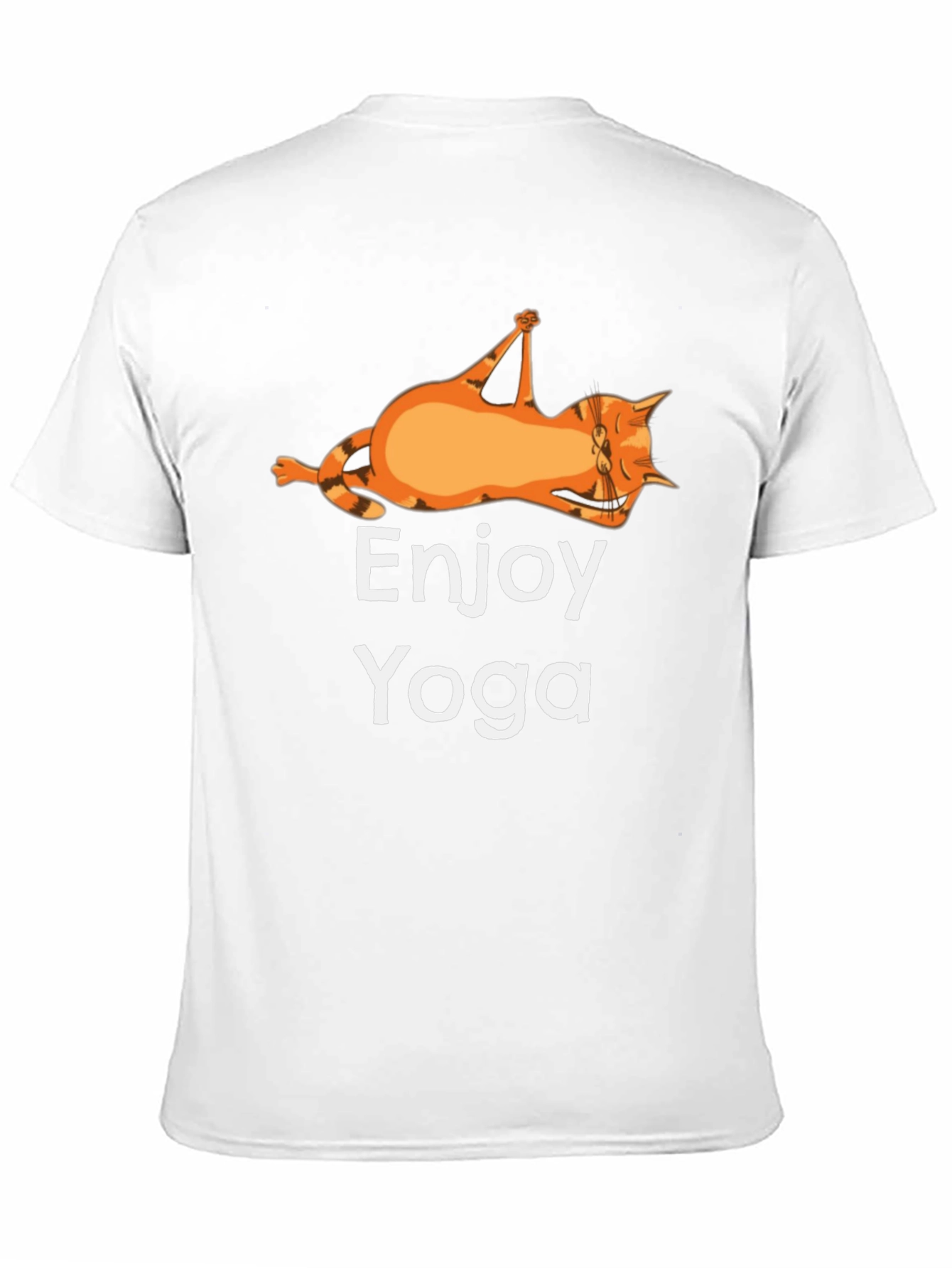 Enjoy Yoga Cat T-Shirt Funny Graphic Tee