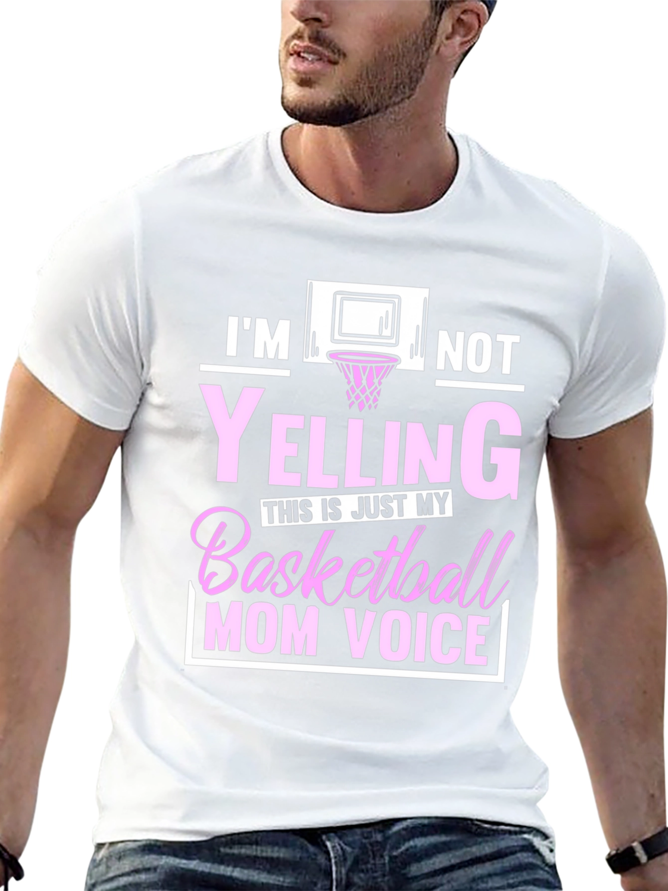 Basketball Mom Voice Graphic T-Shirt