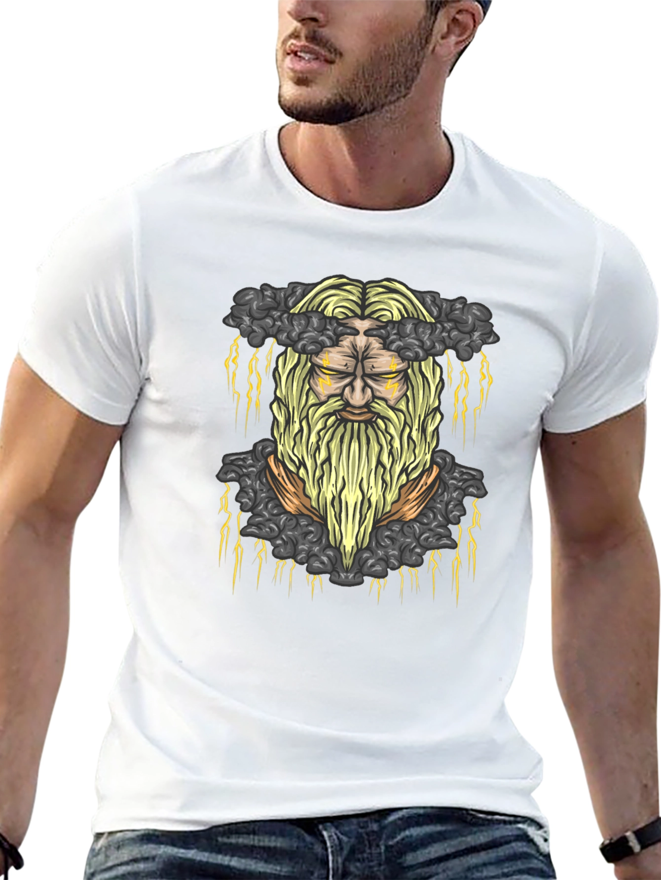Thor T-Shirt - Lightning Beard Graphic Tee