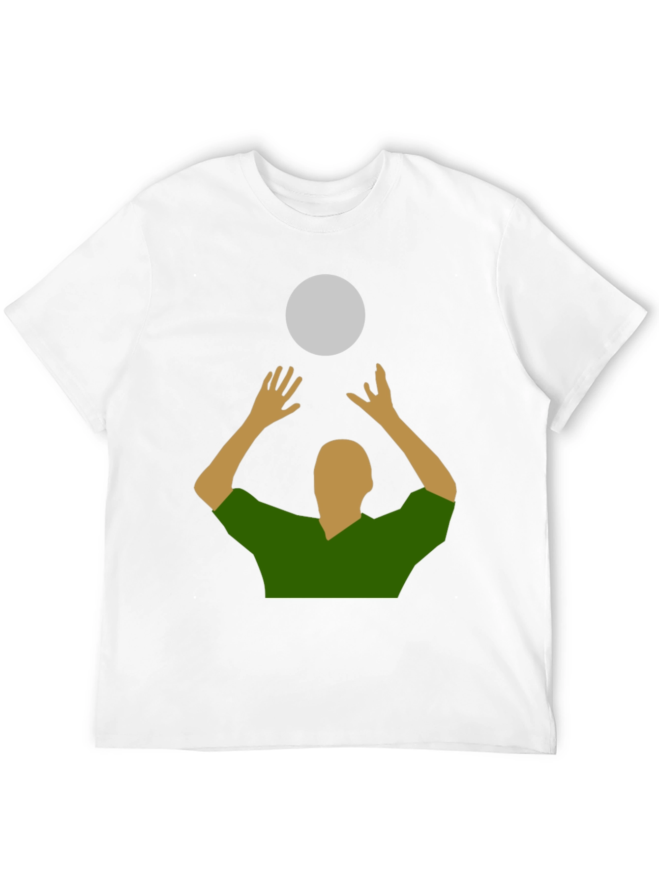 Volleyball Graphic Tee - Sporty Design Casual Wear