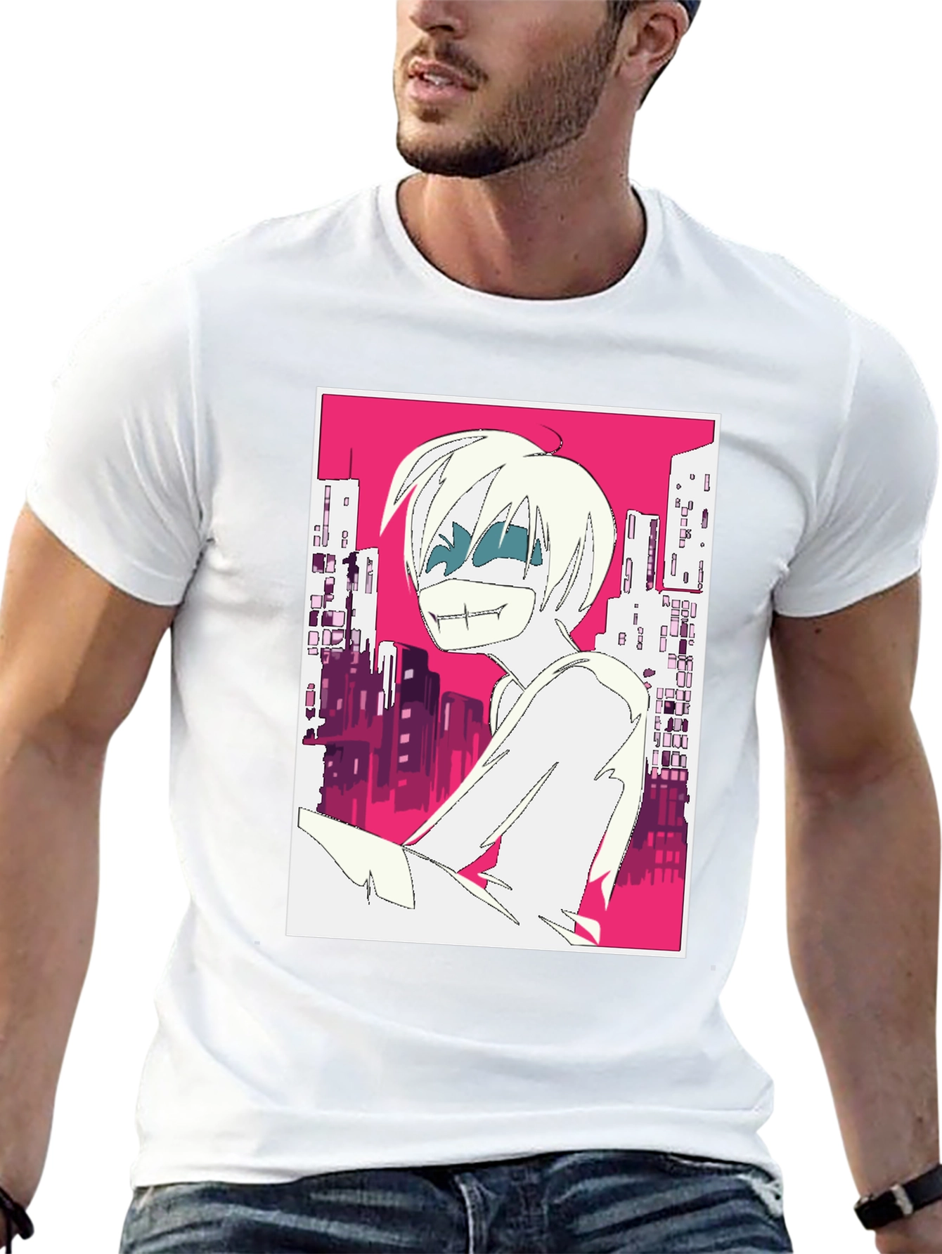Edgy Anime Graphic T-Shirt - Urban Style