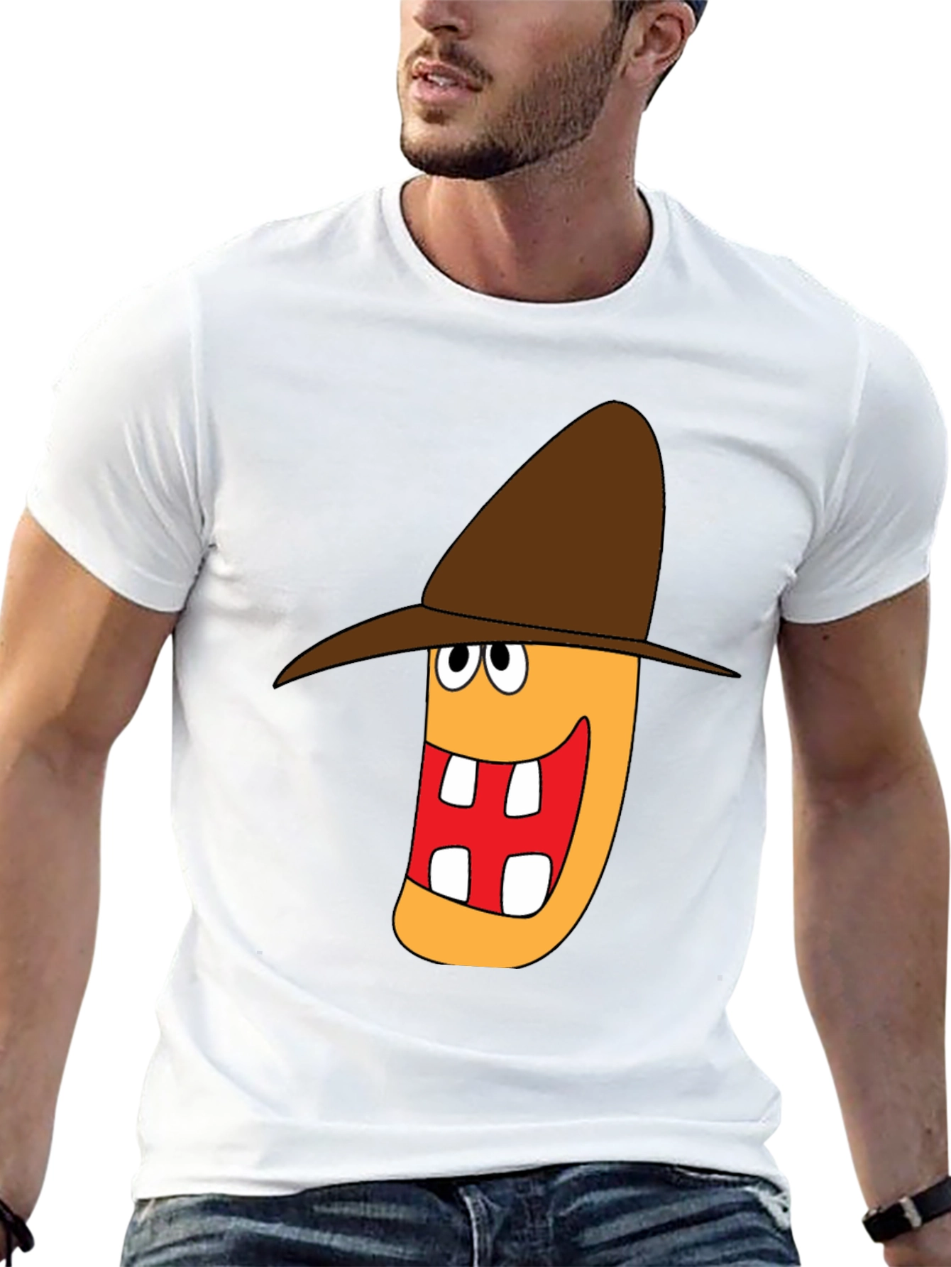 Cartoon Character Graphic Print T-Shirt