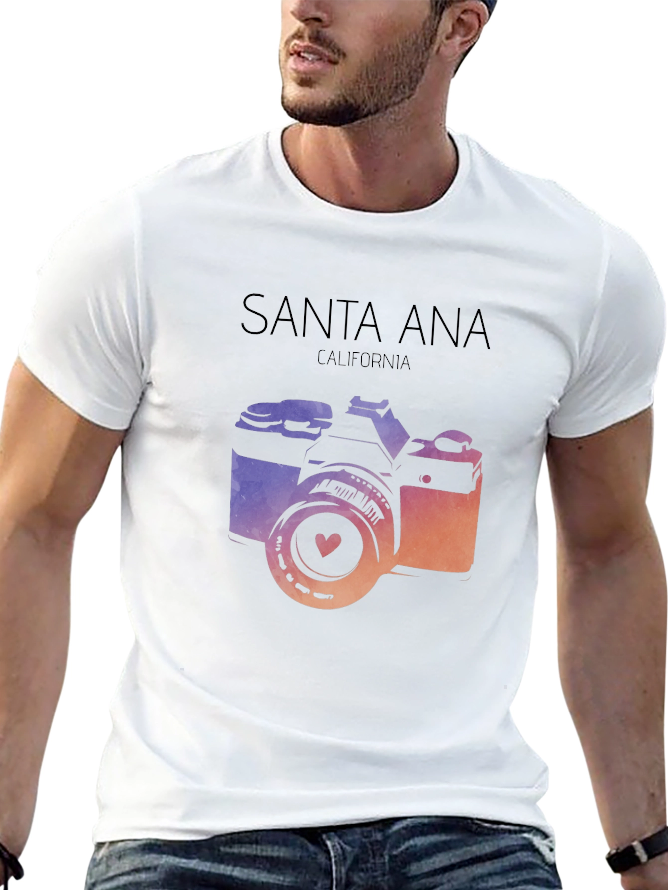 Santa Ana California Camera T-Shirt