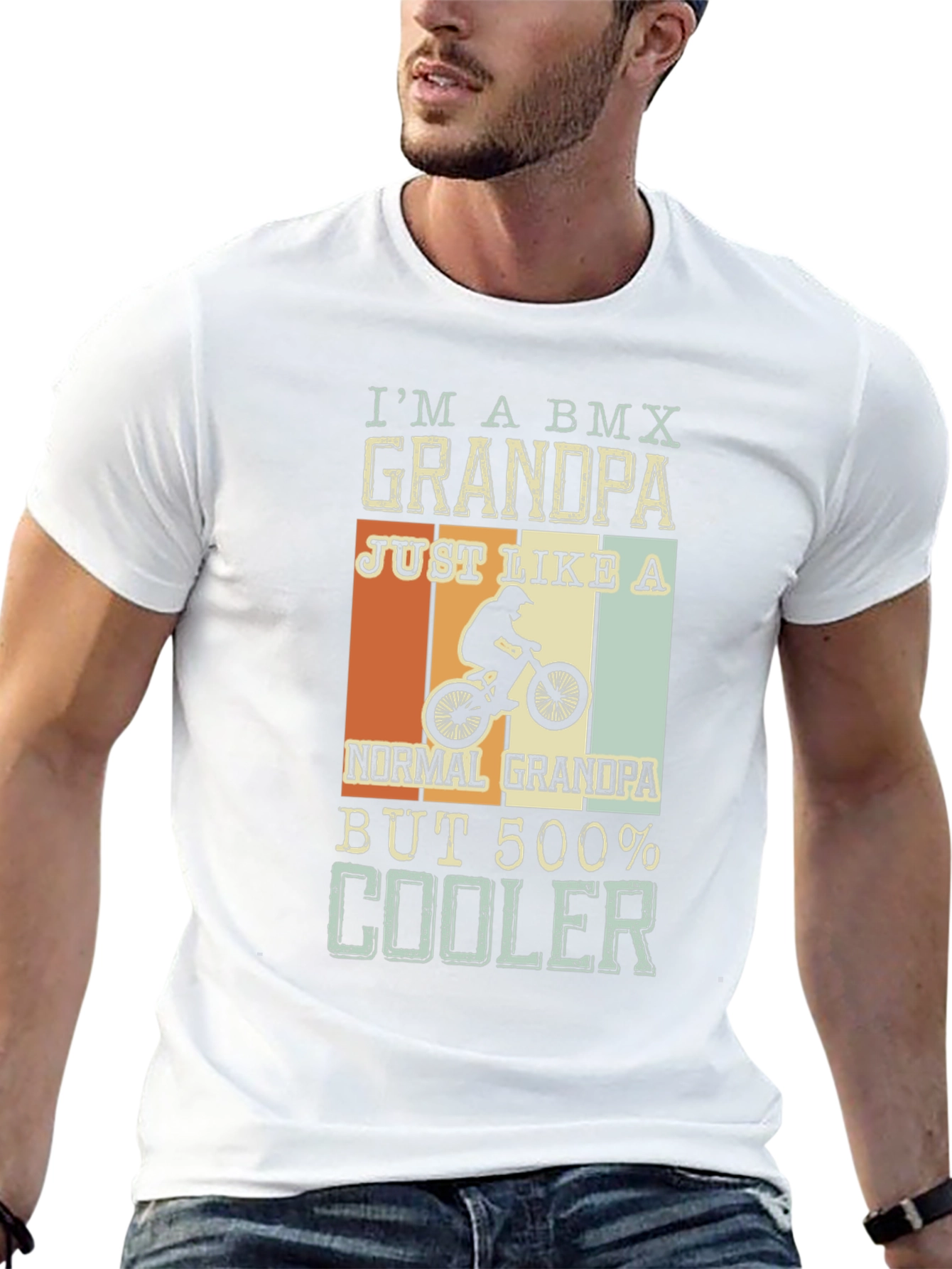 BMX Grandpa T-Shirt - Cool Grandpa Tee