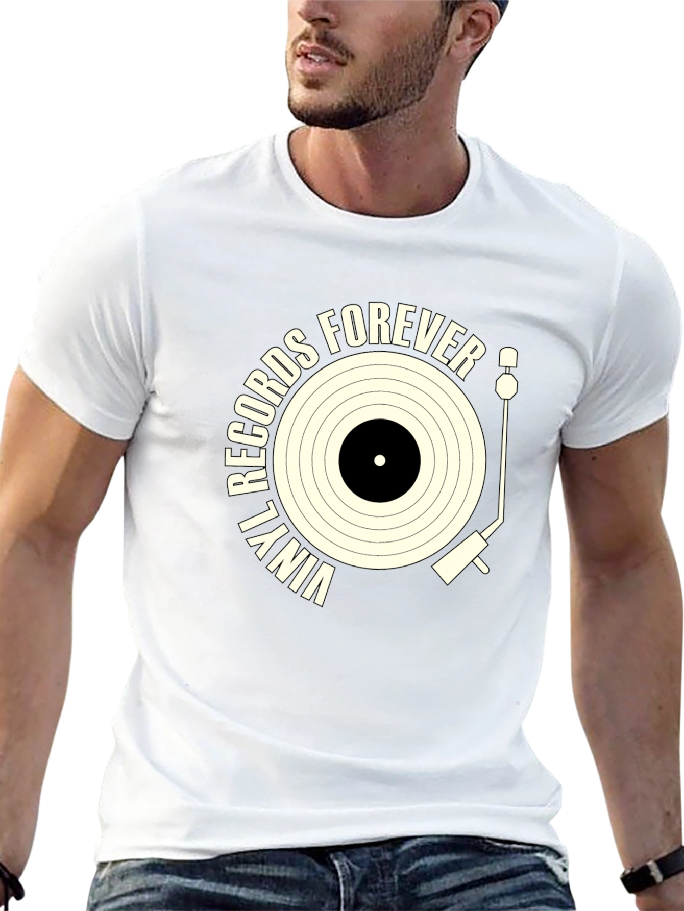 Vinyl Records Forever Graphic Tee
