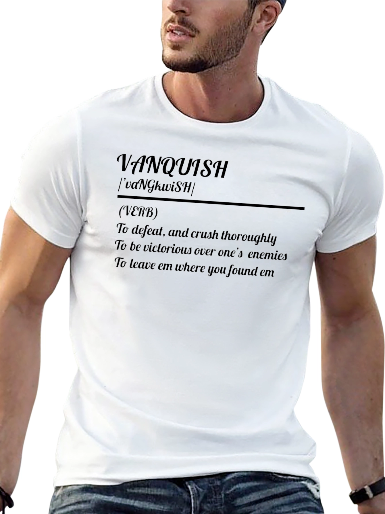 Vanquish Definition T-Shirt - Conquer Your Day!